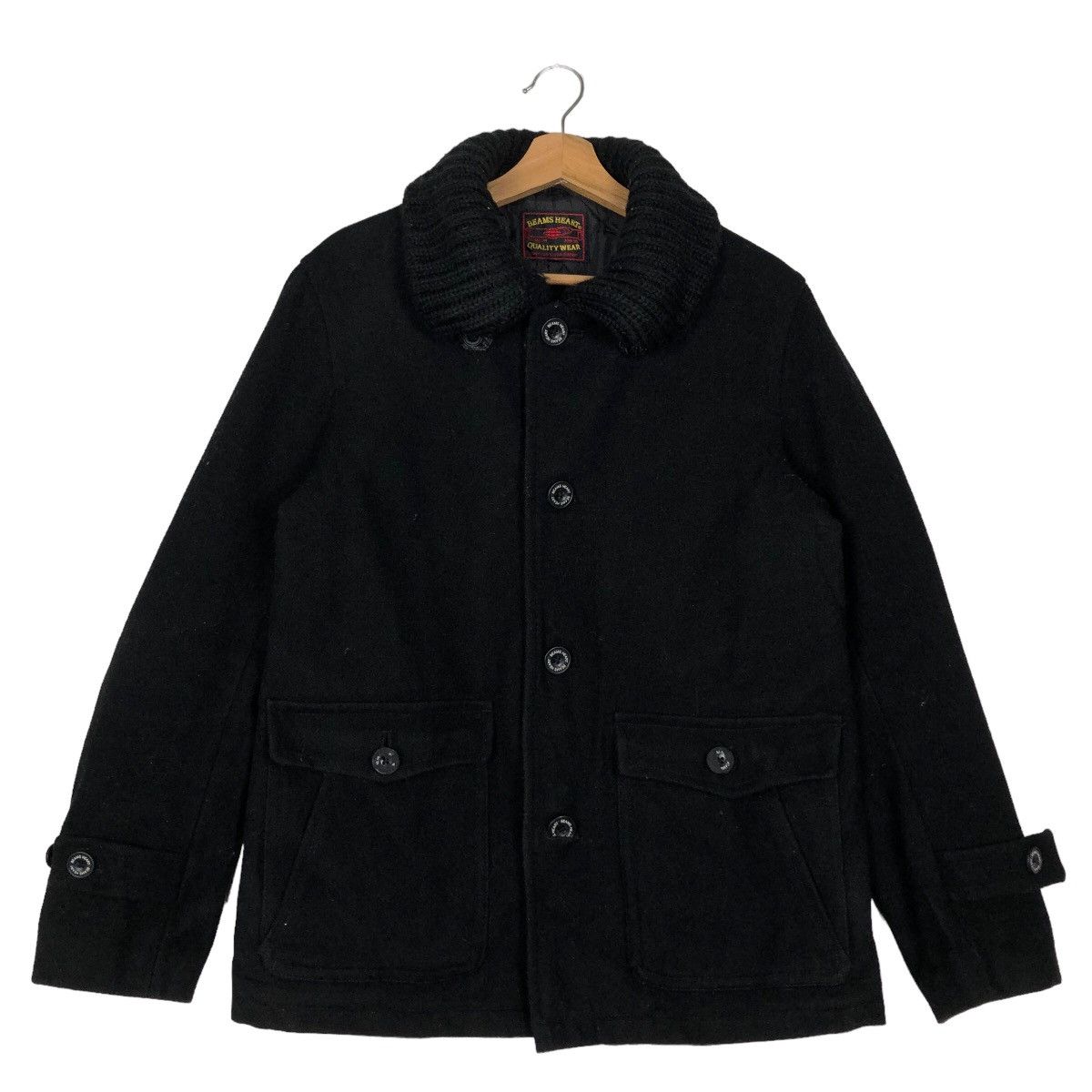 Beams Plus 🔥90’s Vintage Wool Jacket Beams Heart Japan Issey Miyake Size US L / EU 52-54 / 3 - 1 Thumbnail