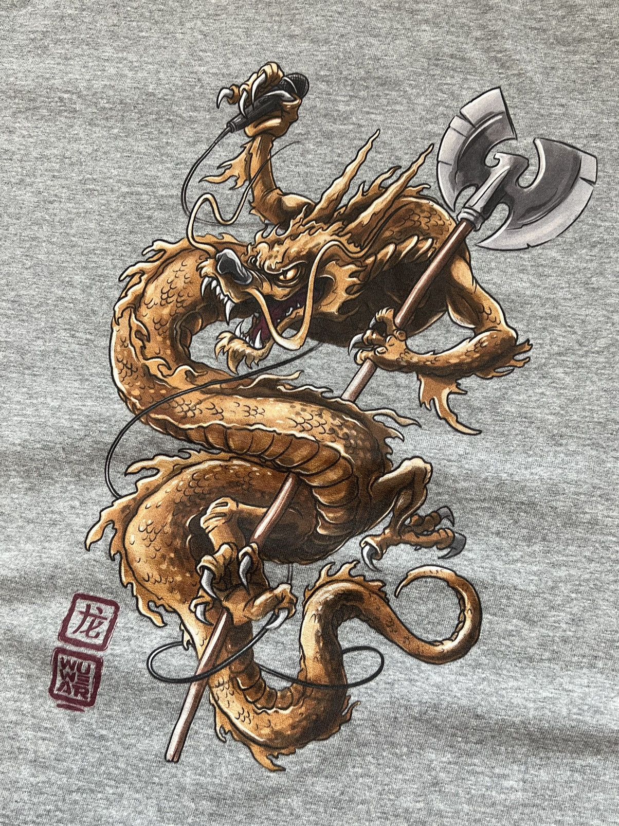Wu-Tang Clan Wu-wear brand wu tang Japanese dragon t-shirt M Size US M / EU 48-50 / 2 - 6 Thumbnail