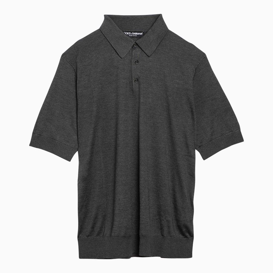 image of Dolce Gabbana O1D2Blof0324 Polo Shirts In Grey, Men's (Size Large)