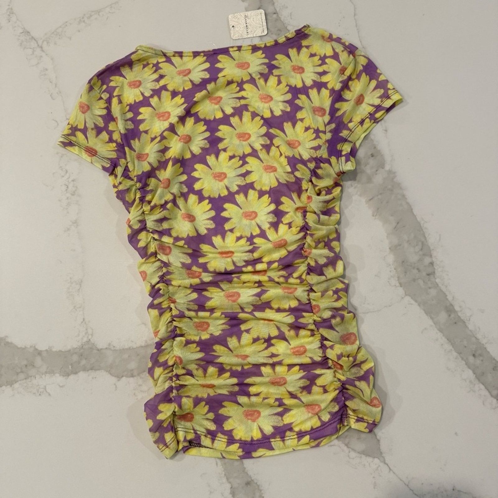 Free People Intimately Free People NWT Mesh Tee Sheer Daisy Womens Small Size S / US 4 / IT 40 - 8 Thumbnail