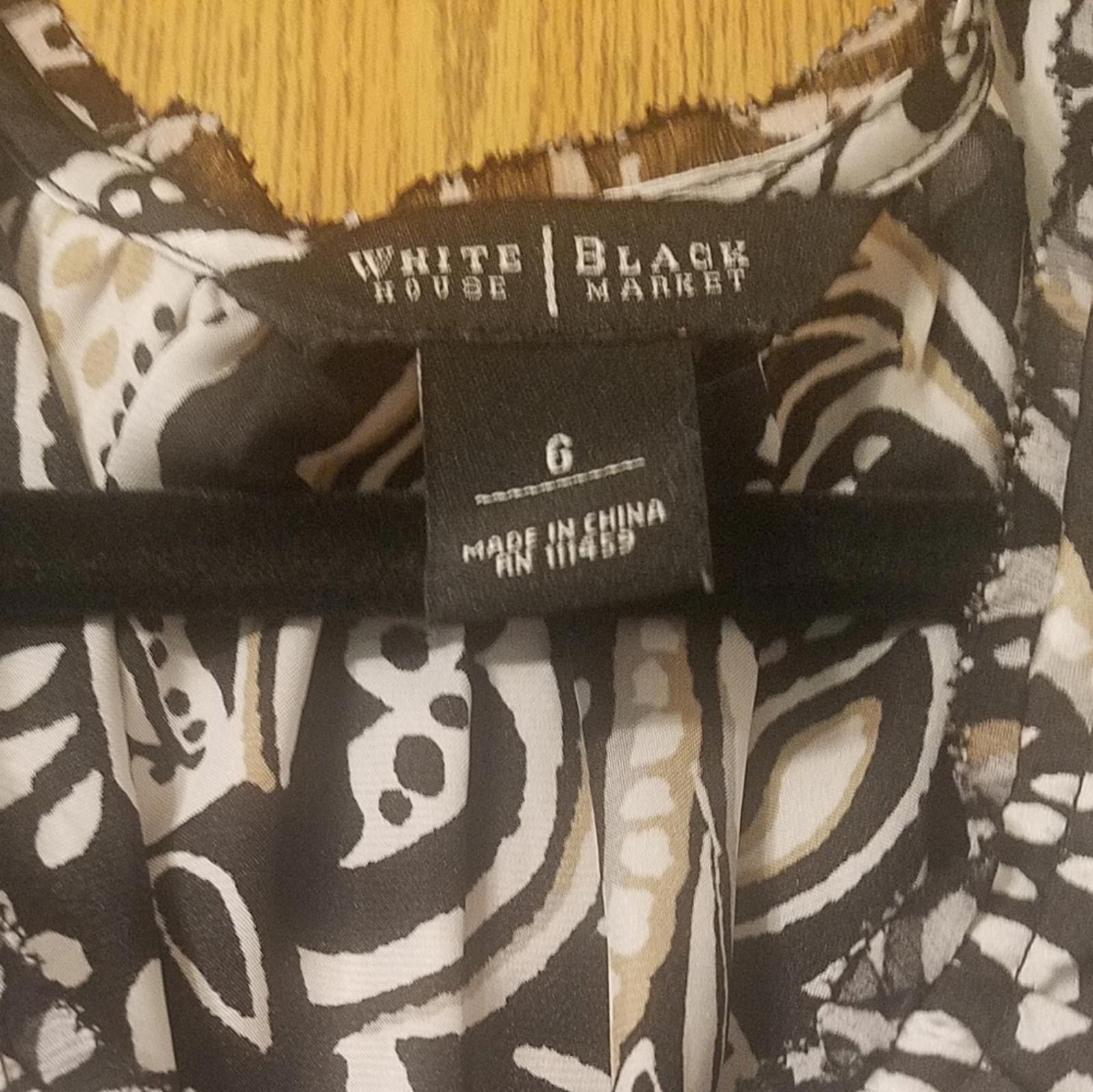 Designer White House Black Market Paisley Women's Top Size 6 Size M / US 6-8 / IT 42-44 - 3 Thumbnail