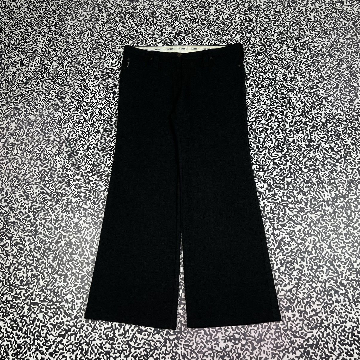 Armani Vintage Y2K Armani Jeans Luxury Flared Wide Classic Pants Size 29" - 6 Thumbnail