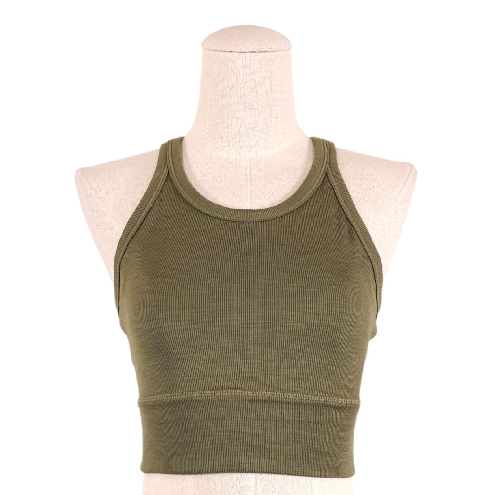 Prana Prana Becksa Bralette Cargo Green Heather Sz Extra Small Size ONE SIZE - 1 Thumbnail