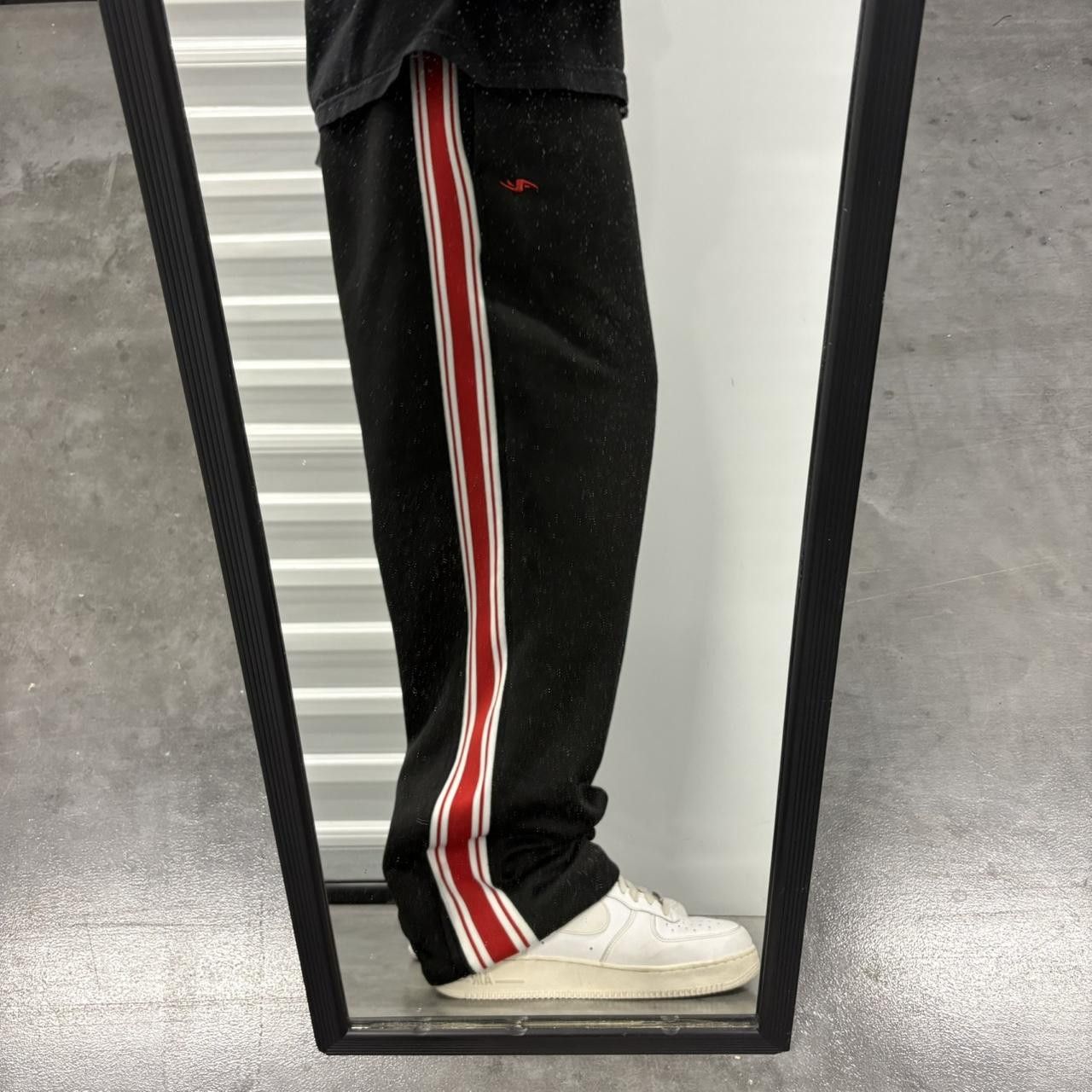 Vintage Crazy Vintage Y2K/2000s Baggy Black Striped TrackPants! Size US 32 / EU 48 - 1 Thumbnail