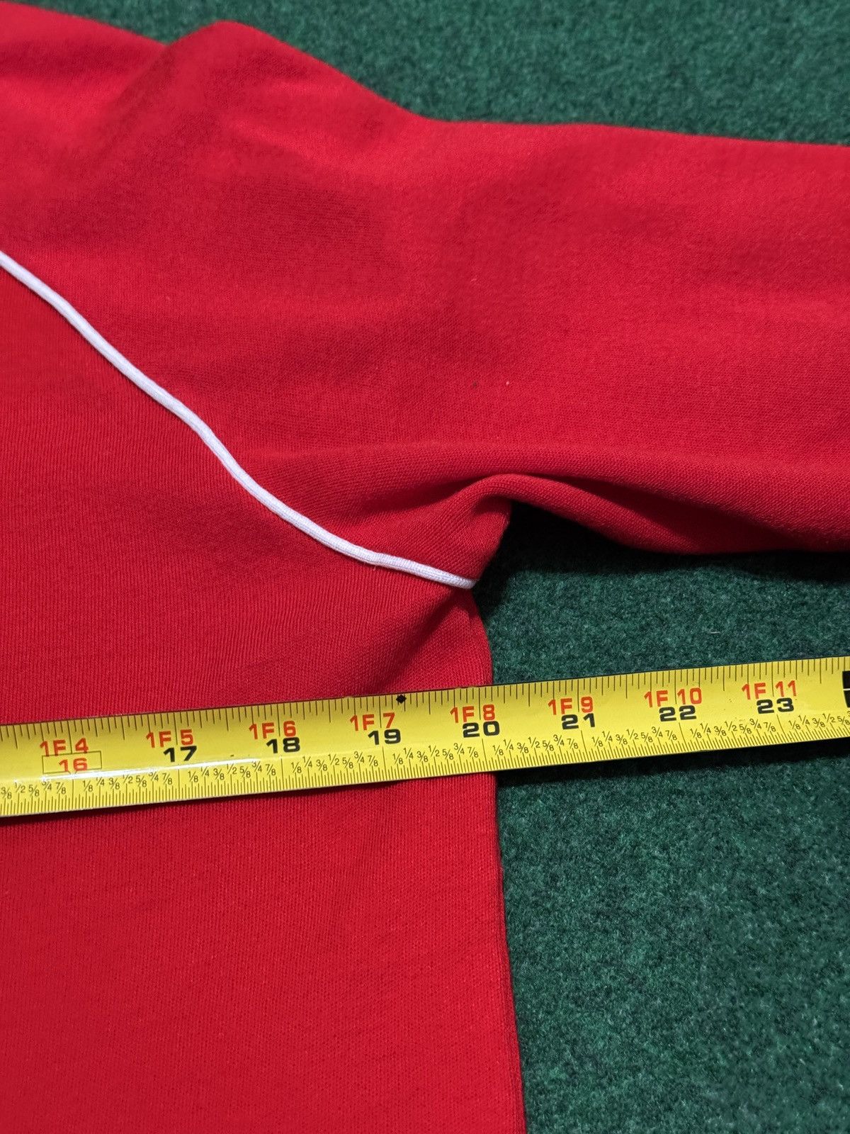 Vintage Vintage Track Jacket Full Zip 70s Retro Red Lrg Sweatshirt Size L / US 10 / IT 46 - 4 Thumbnail
