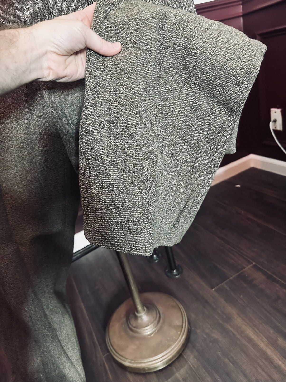 Willis & Geiger HEAVY wool LEATHER pocket MiUSA flap pocket pants Size US 35 - 7 Thumbnail