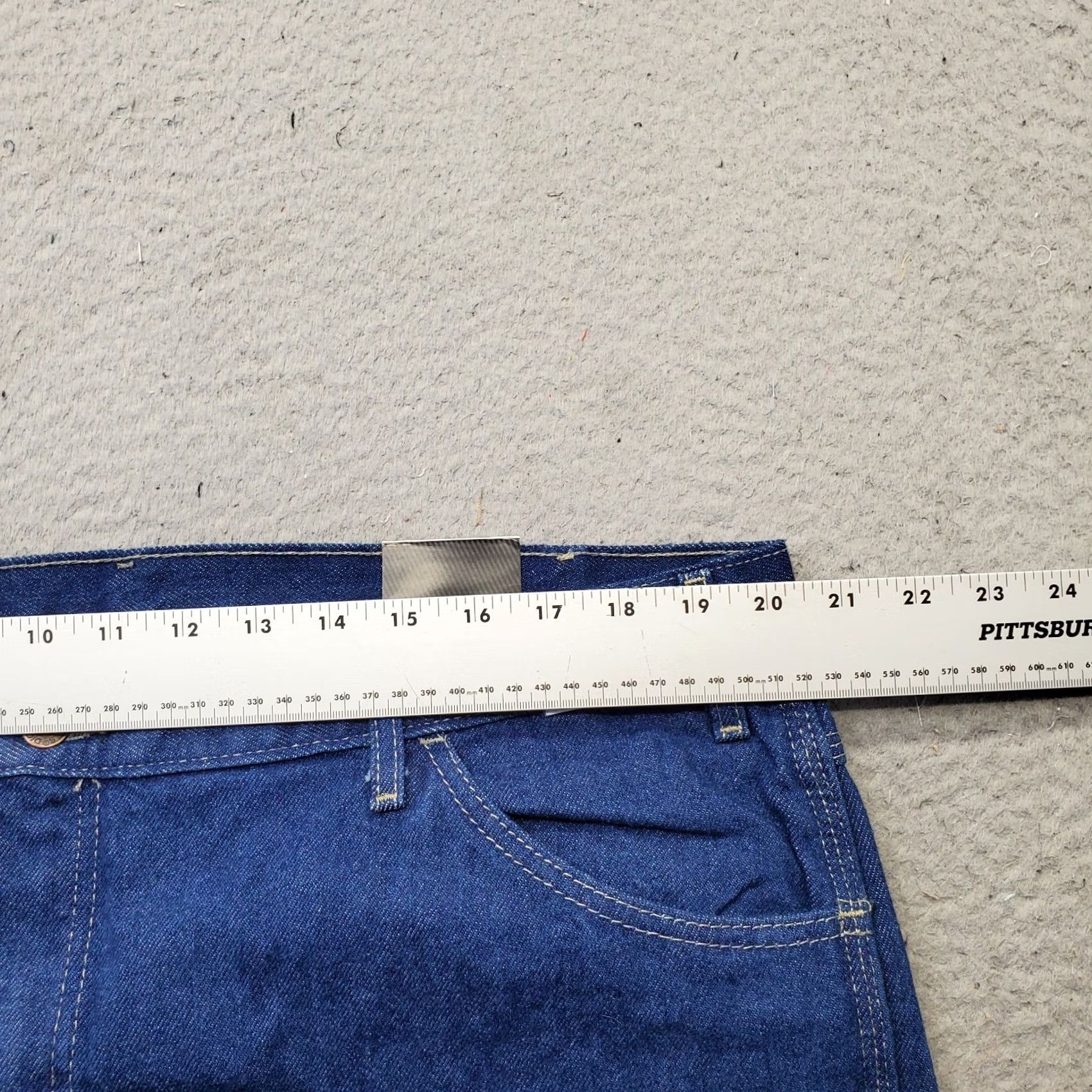 Dickies Dickies Mens Carpenter Jeans Blue Denim Relaxed Fit Hammer Loop Straight Leg 40 XS? Size US 40 / EU 56 - 6 Thumbnail