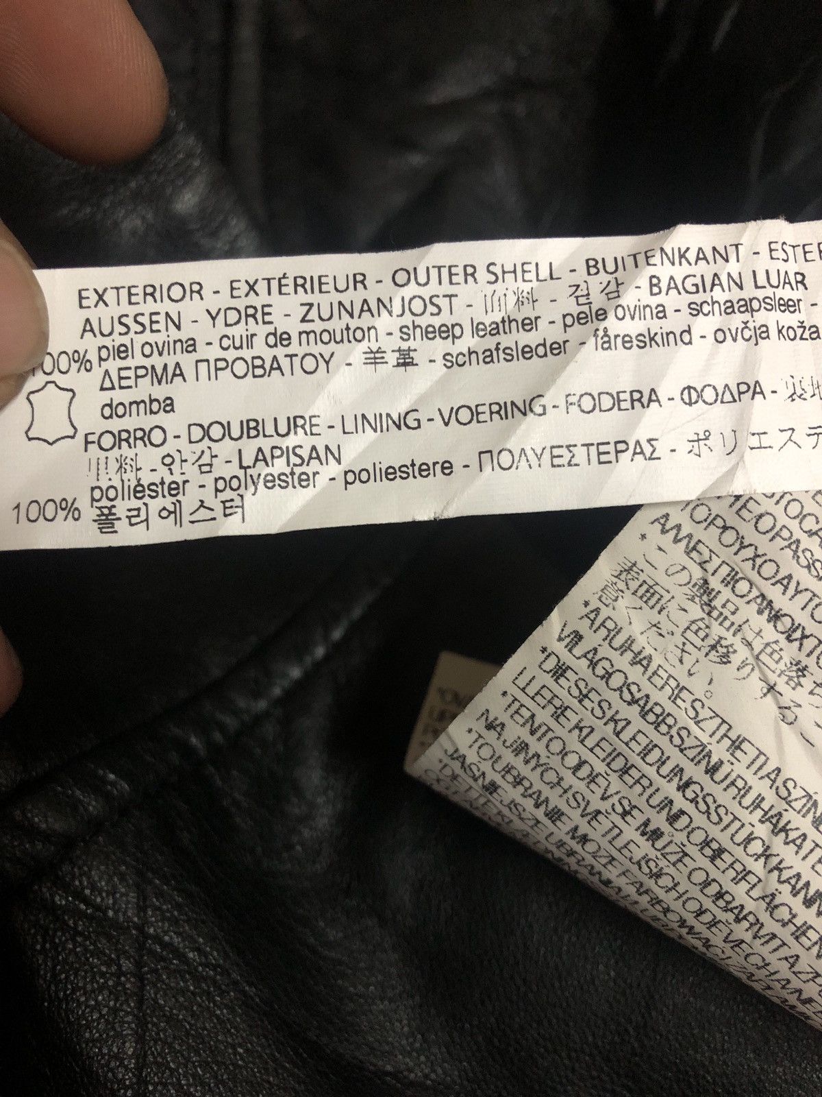 Zara Zara Sheep Leather Biker Punk Rockabilly Cropped Jacket Size XS / US 0-2 / IT 36-38 - 4 Thumbnail