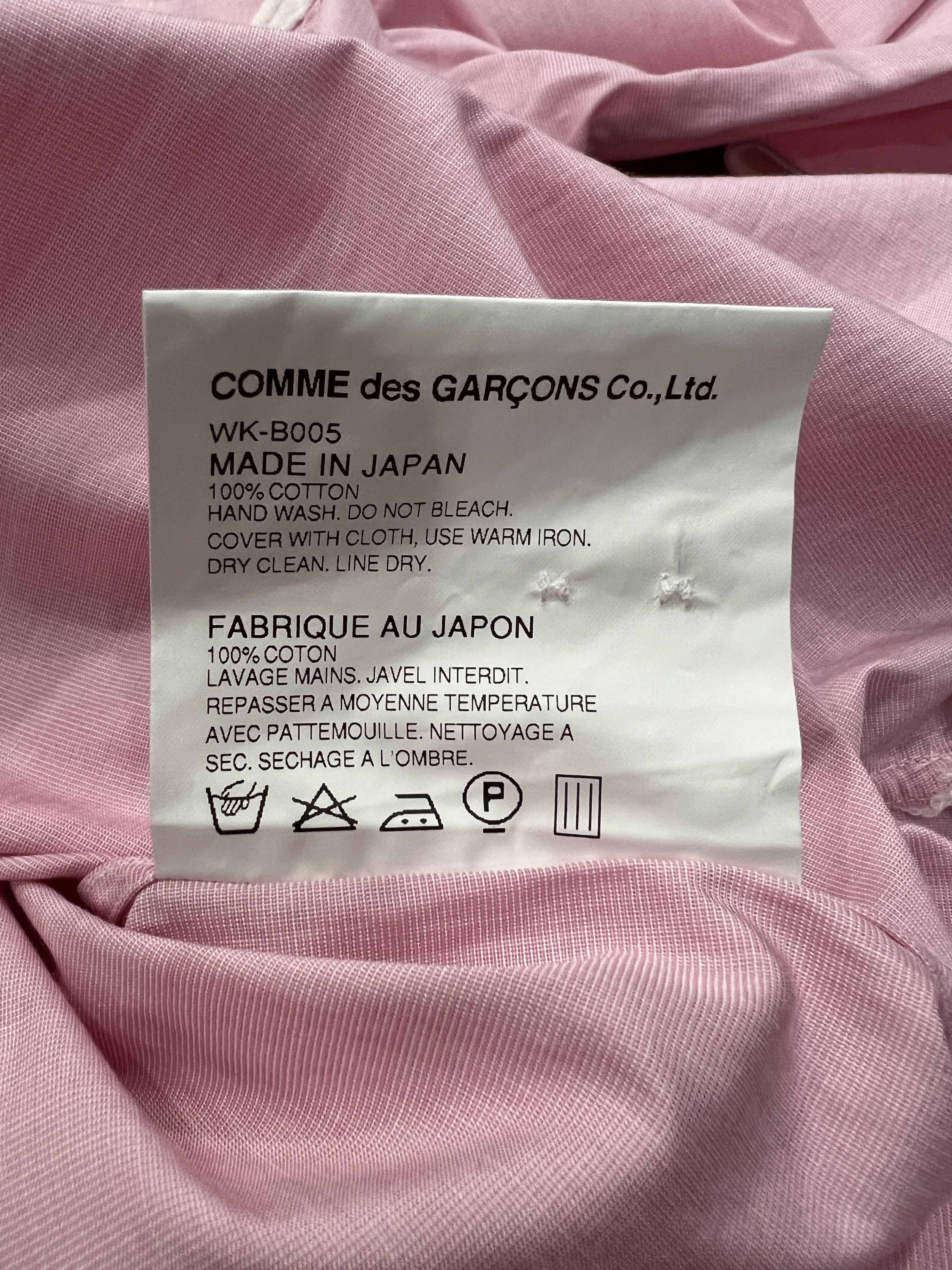 Junya Watanabe Junya Watanabe Comme des Garçons Man Pink Shirt Size US XS / EU 42 / 0 - 5 Thumbnail