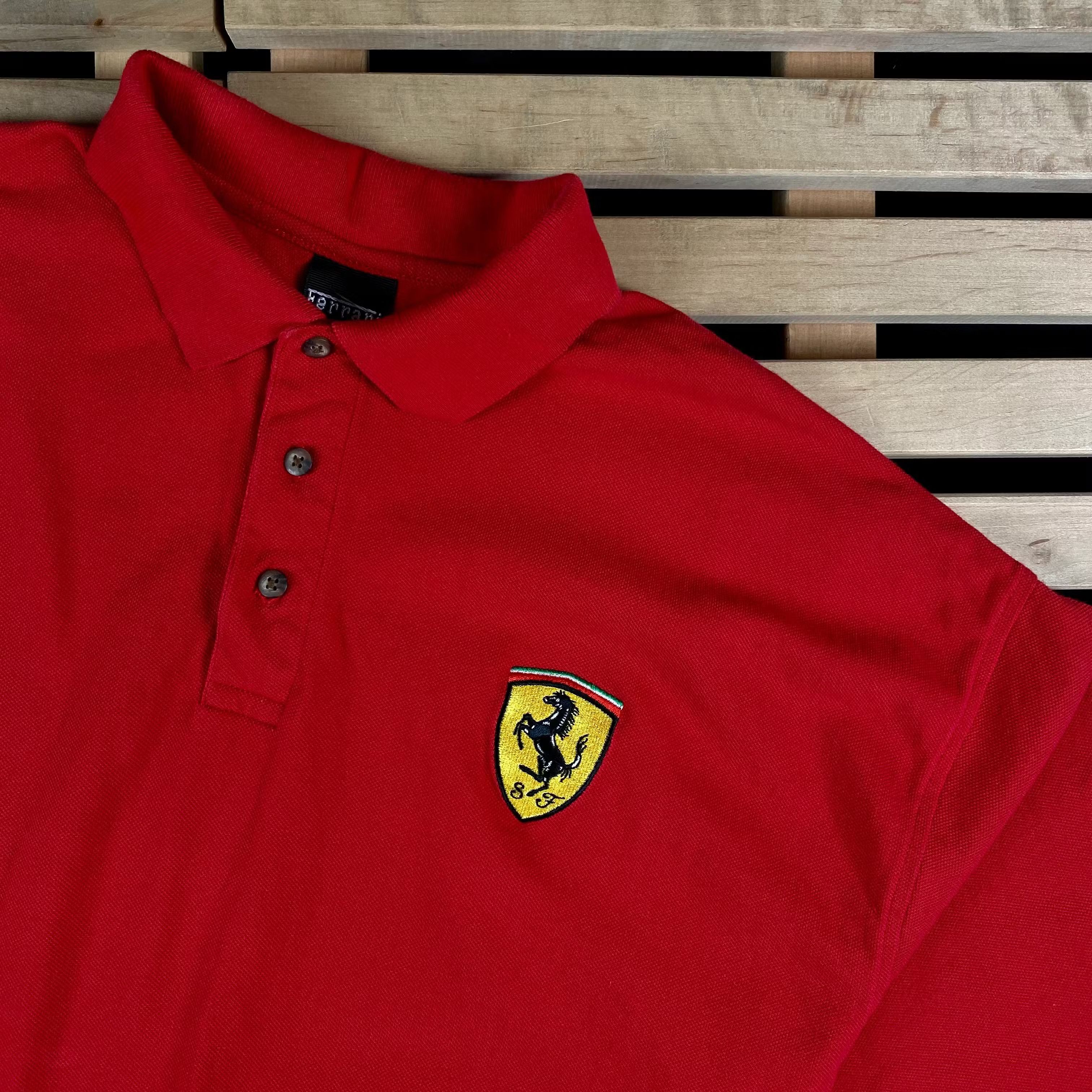 Ferrari Mens Polo T Shirt Ferrari Vintage Size XXL 2XL Size US XXL / EU 58 / 5 - 2 Thumbnail