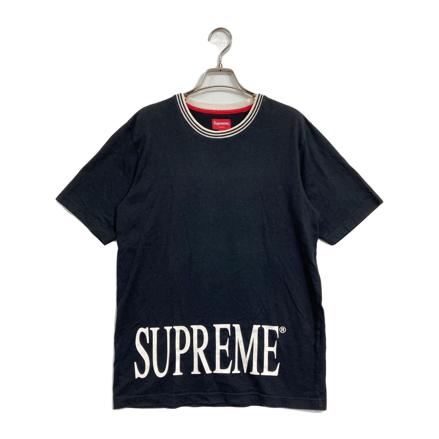 Supreme SUPREME Striped Rib T-shirt Black Size S Size US S / EU 44-46 / 1 - 1 Thumbnail
