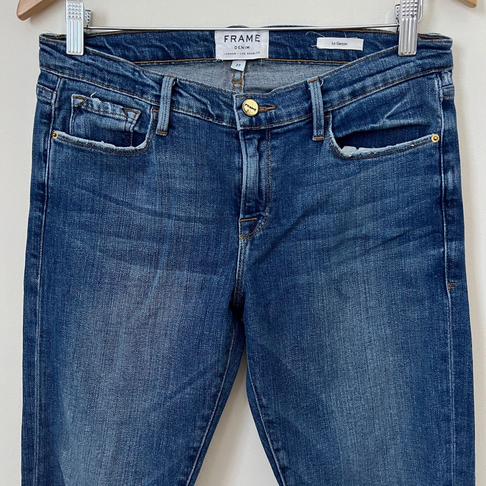 Frame FRAME Denim LE GARCON Skinny Jeans Size 27 Size 27" / US 4 / IT 40 - 2 Thumbnail