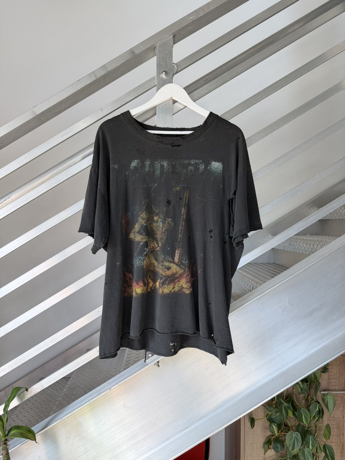 Vintage Vintage Pantera Faded Thrashed Boxy Tee Size US XL / EU 56 / 4 - 1 Thumbnail