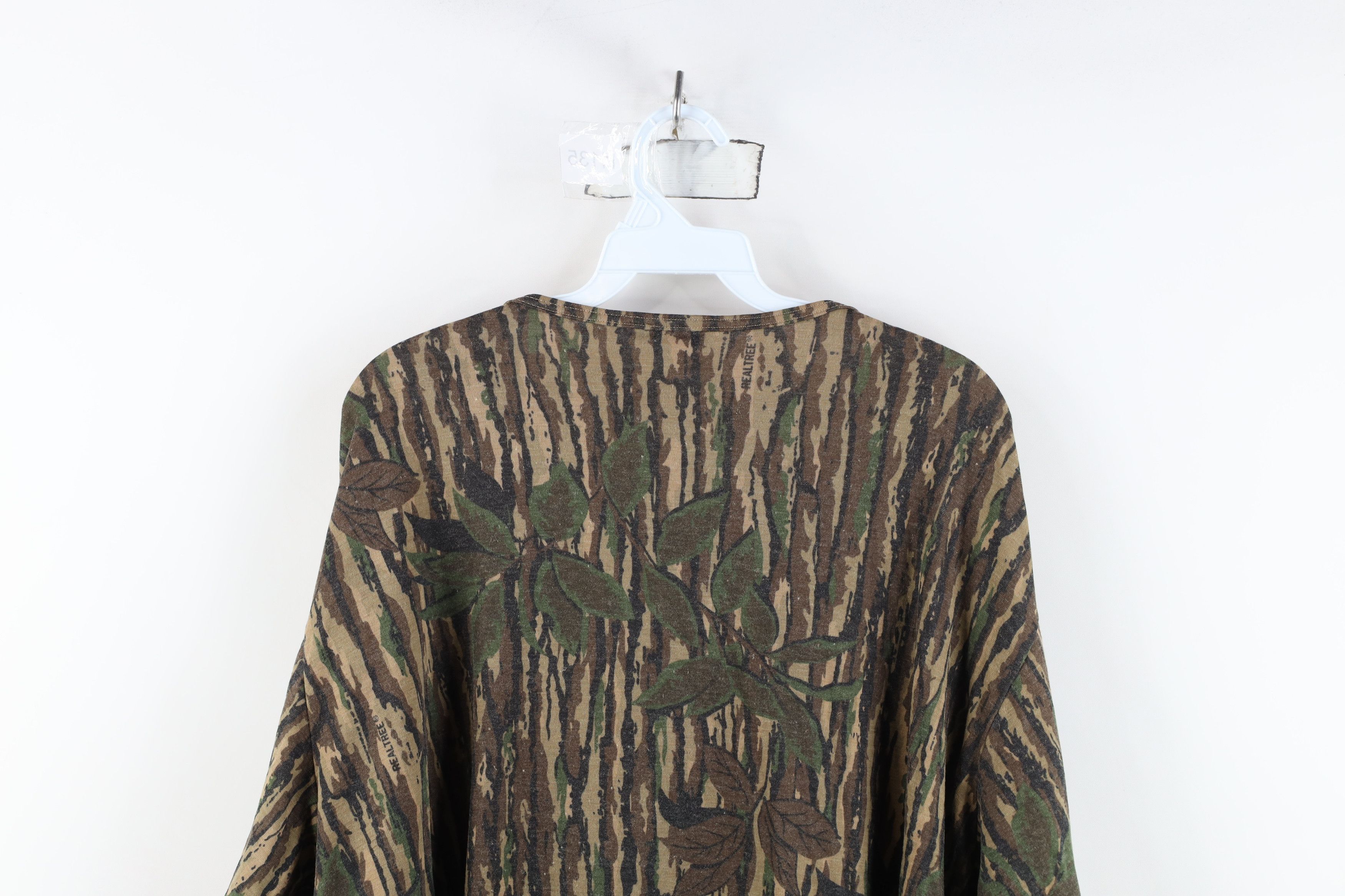Vintage Vintage 90s Streetwear Knit Camouflage Henley T-Shirt US Size US XXL / EU 58 / 5 - 12 Thumbnail