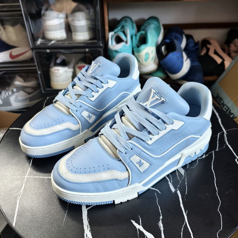 Louis Vuitton Louis Vuitton Stylish Blue Trainer Sneakers - Size US 10 / EU 43 - 1 Thumbnail