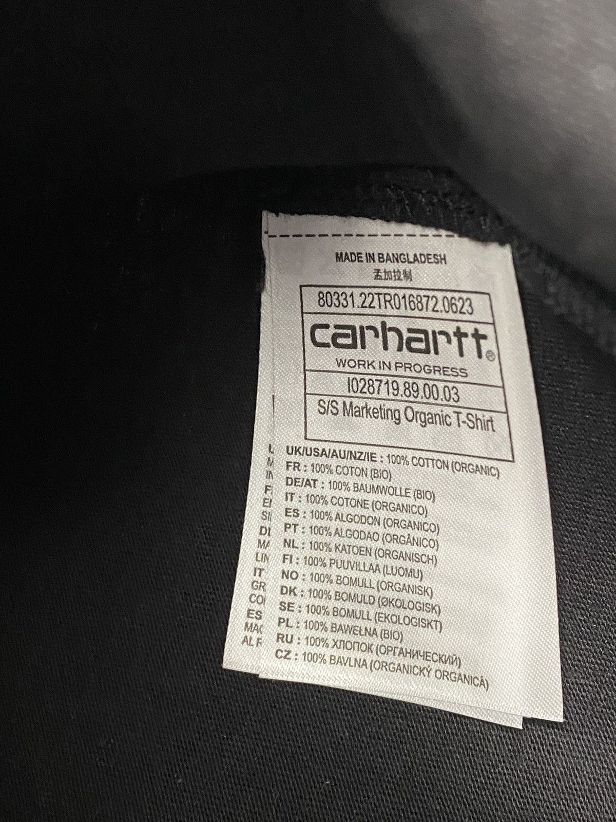 Carhartt Wip Carhartt WIP Marketing T-shirt size M black new Size US M / EU 48-50 / 2 - 9 Thumbnail