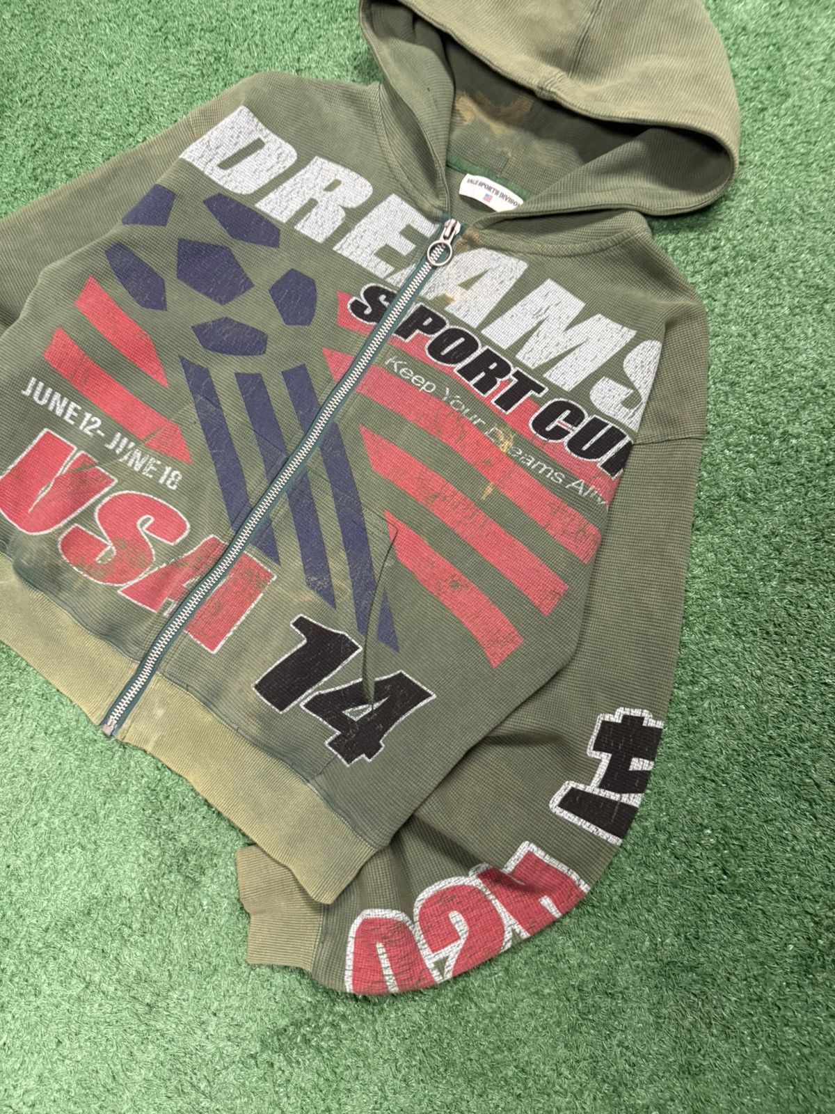 Vale Vale waffle knit zip up hoodie Size US S / EU 44-46 / 1 - 2 Thumbnail