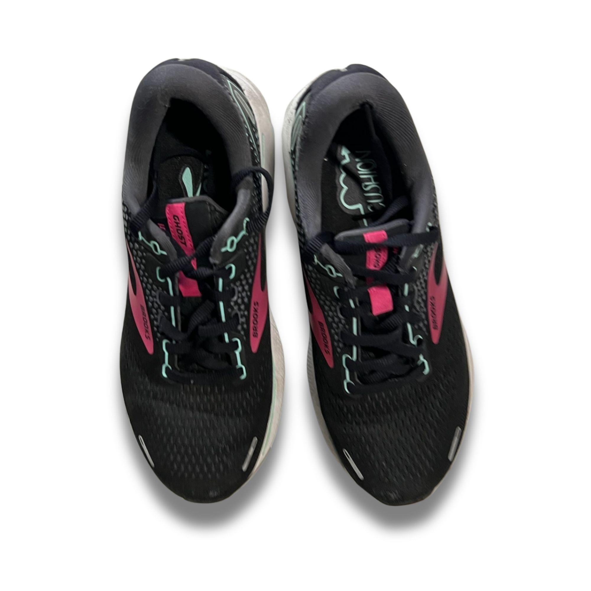 Brooks Brooks Ghost 14 Womens Running Shoes Size 7.5 Black/Pink Cus Size US 7.5 / IT 37.5 - 2 Thumbnail