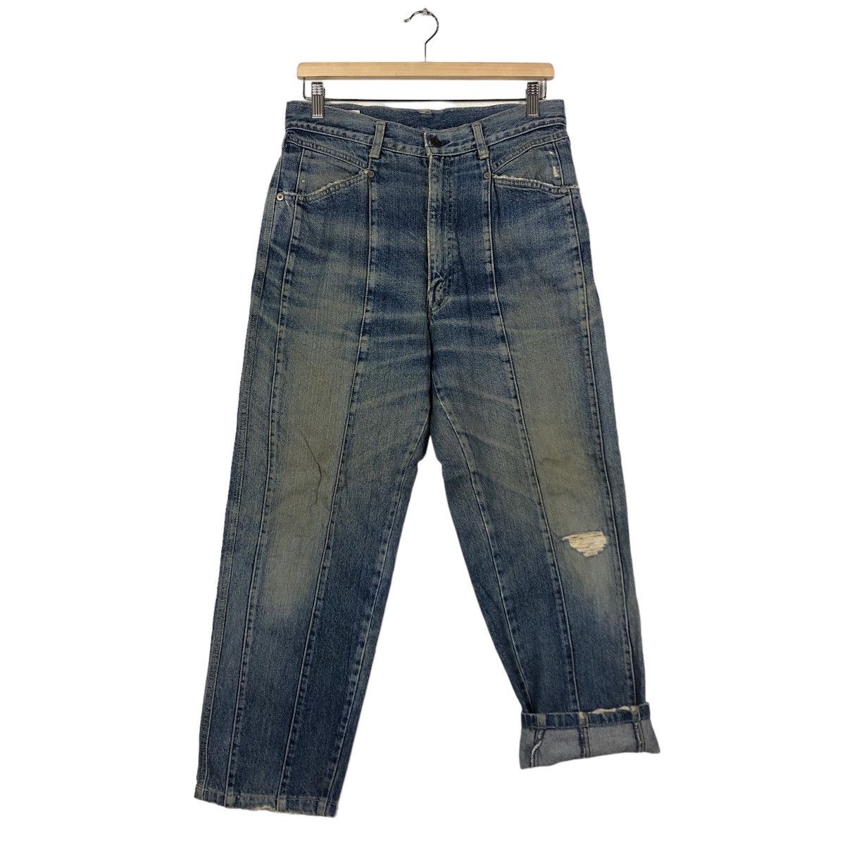 Japanese Brand 🔥90’s The Others Toyo Enterprise Distressed Denim Bush Size US 32 / EU 48 - 9 Thumbnail
