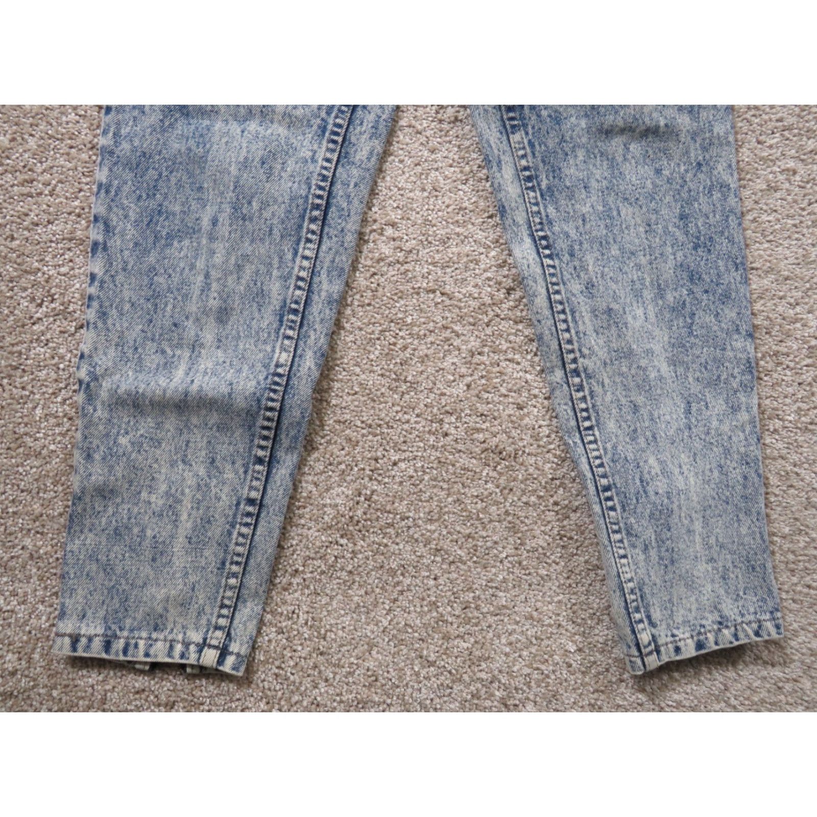 Jordache VTG Jordache Jeans Denim USA Ladies Misses 9 26X27 High Waist Acid wash Blue Disco 1980s Mens/Womens? Size 26" / US 2 / IT 38 - 2 Thumbnail