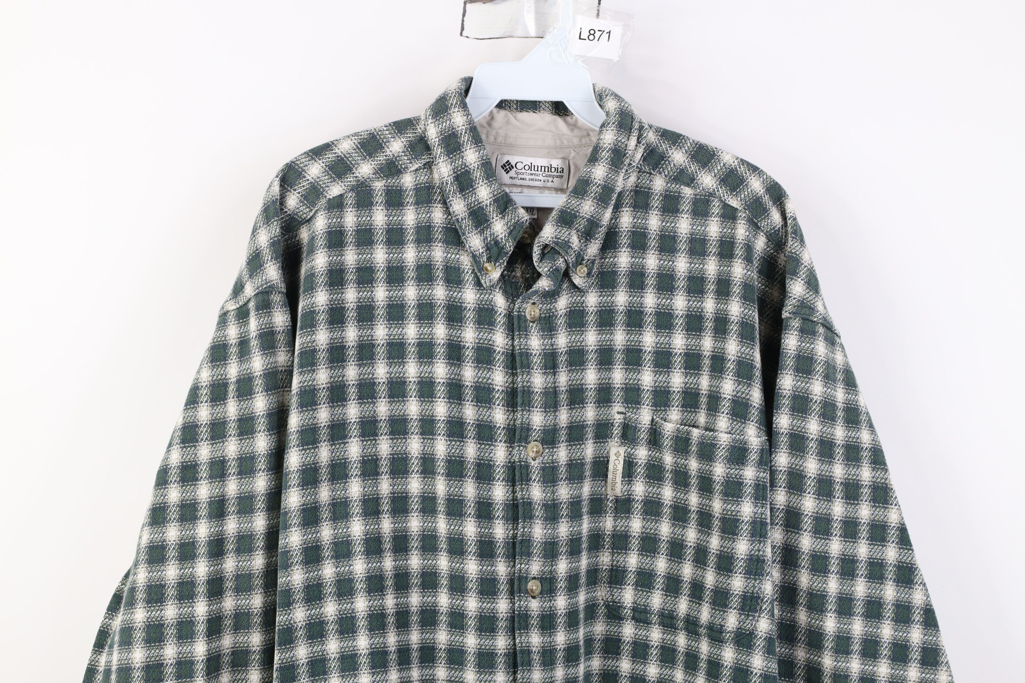 Columbia Vintage 90s Columbia Collared Button Down Shirt Plaid Size US XXL / EU 58 / 5 - 2 Thumbnail