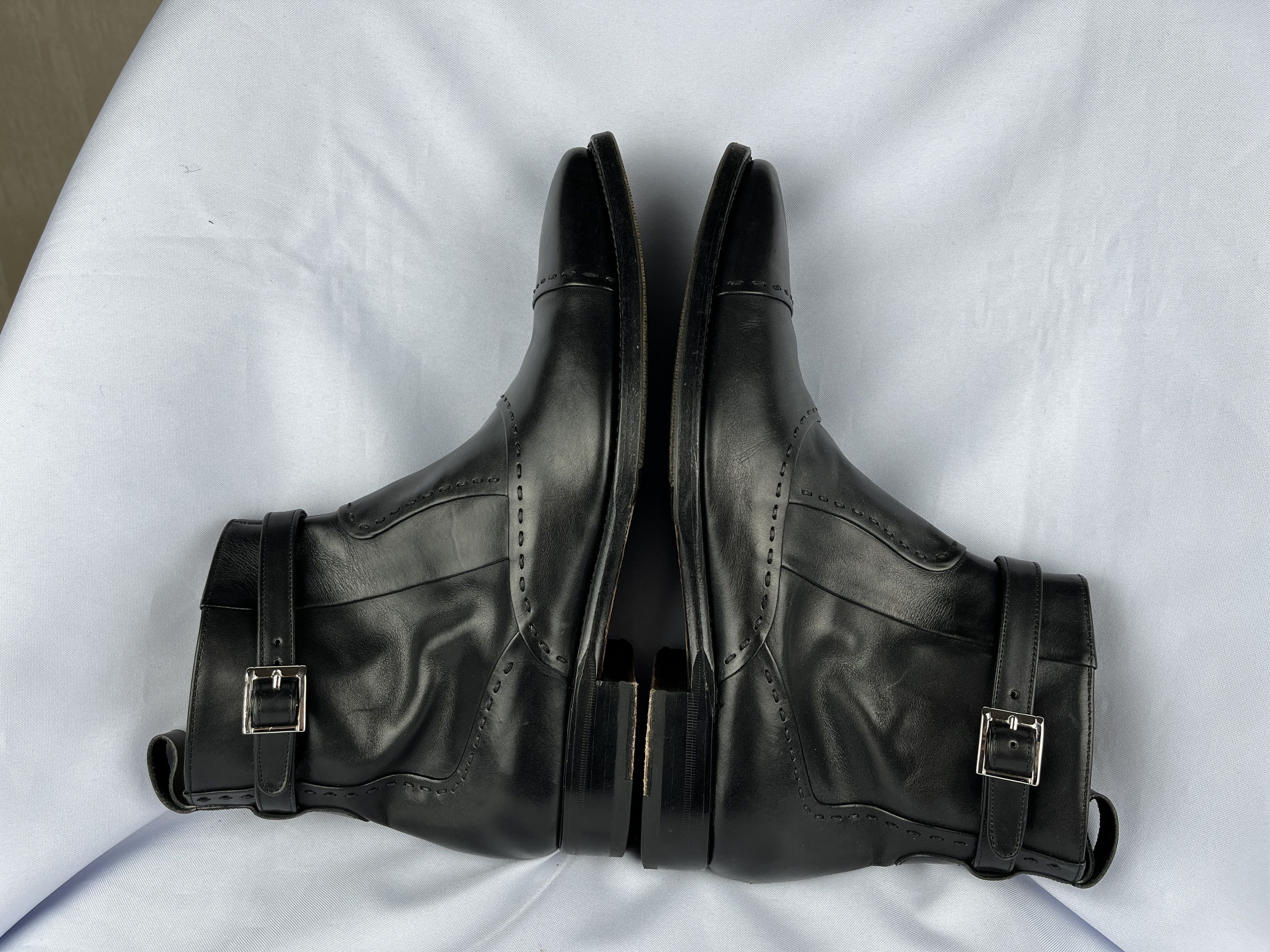 Leather Cordwainer Leather Zip Belt Boots Size US 7 / EU 40 - 7 Thumbnail