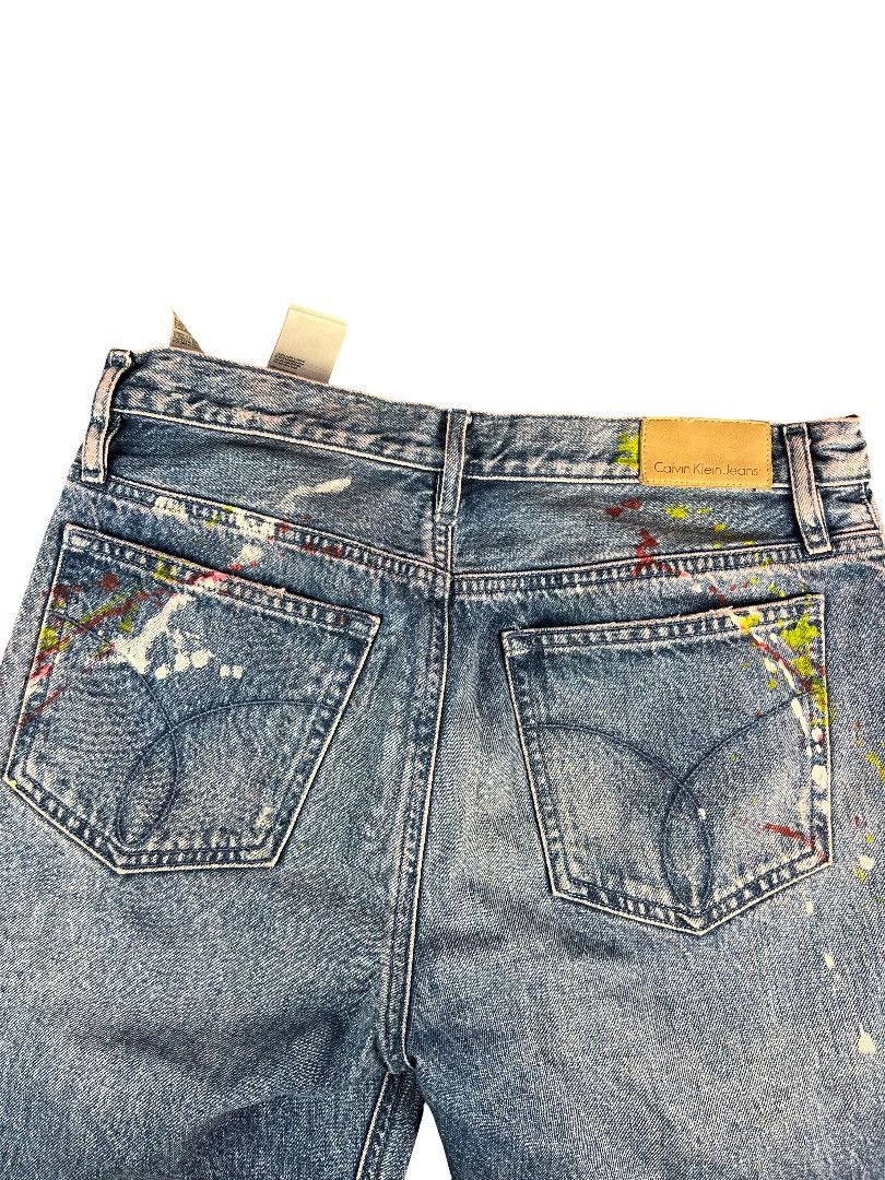 Calvin Klein Calvin Klein Paint Splatter Jeans – W28 L30 – Italian Fabric Size US 28 / EU 44 - 6 Thumbnail