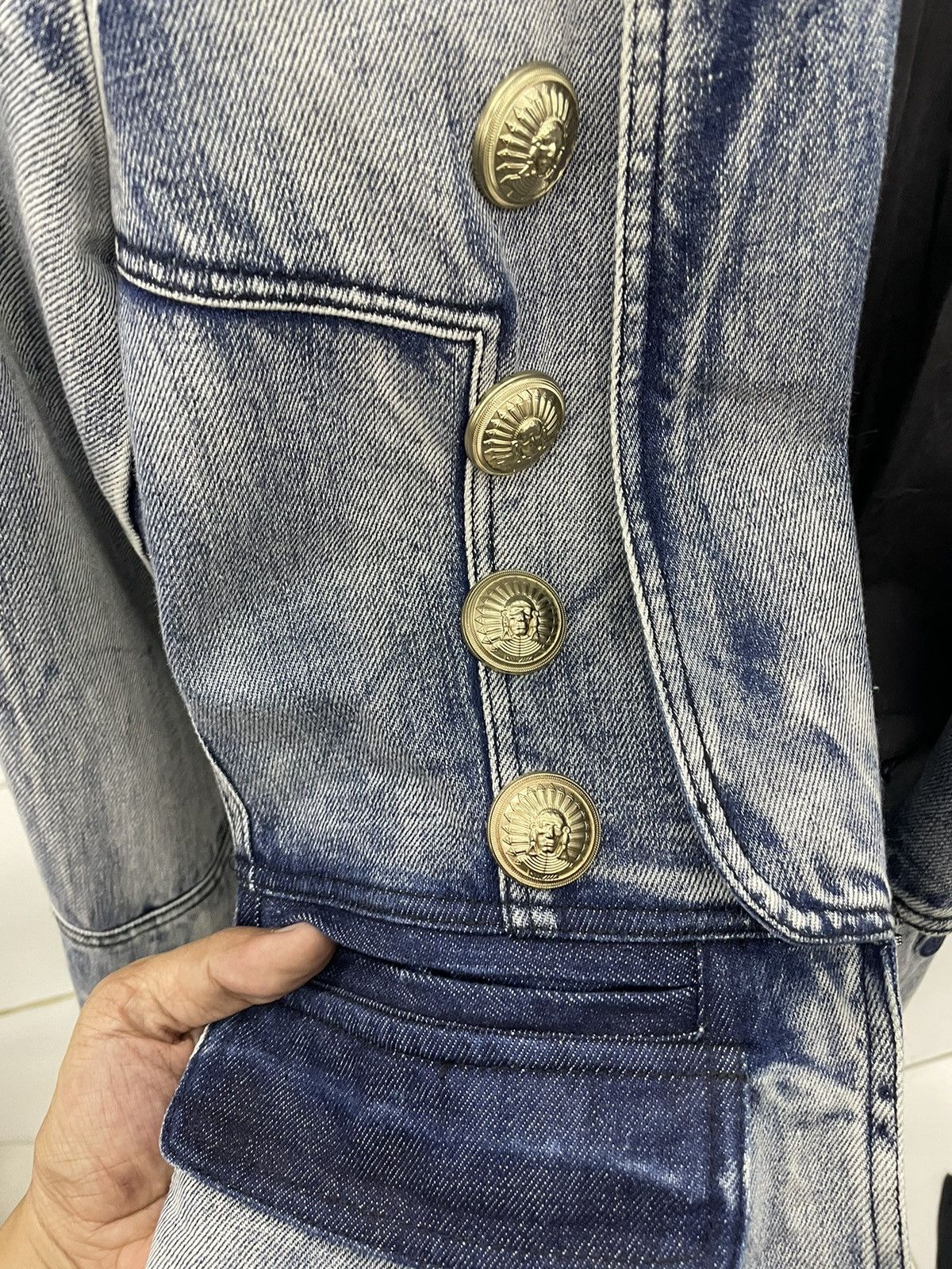 Pierre Balmain Denim Jacket Pierre Balmain Size M / US 6-8 / IT 42-44 - 3 Thumbnail
