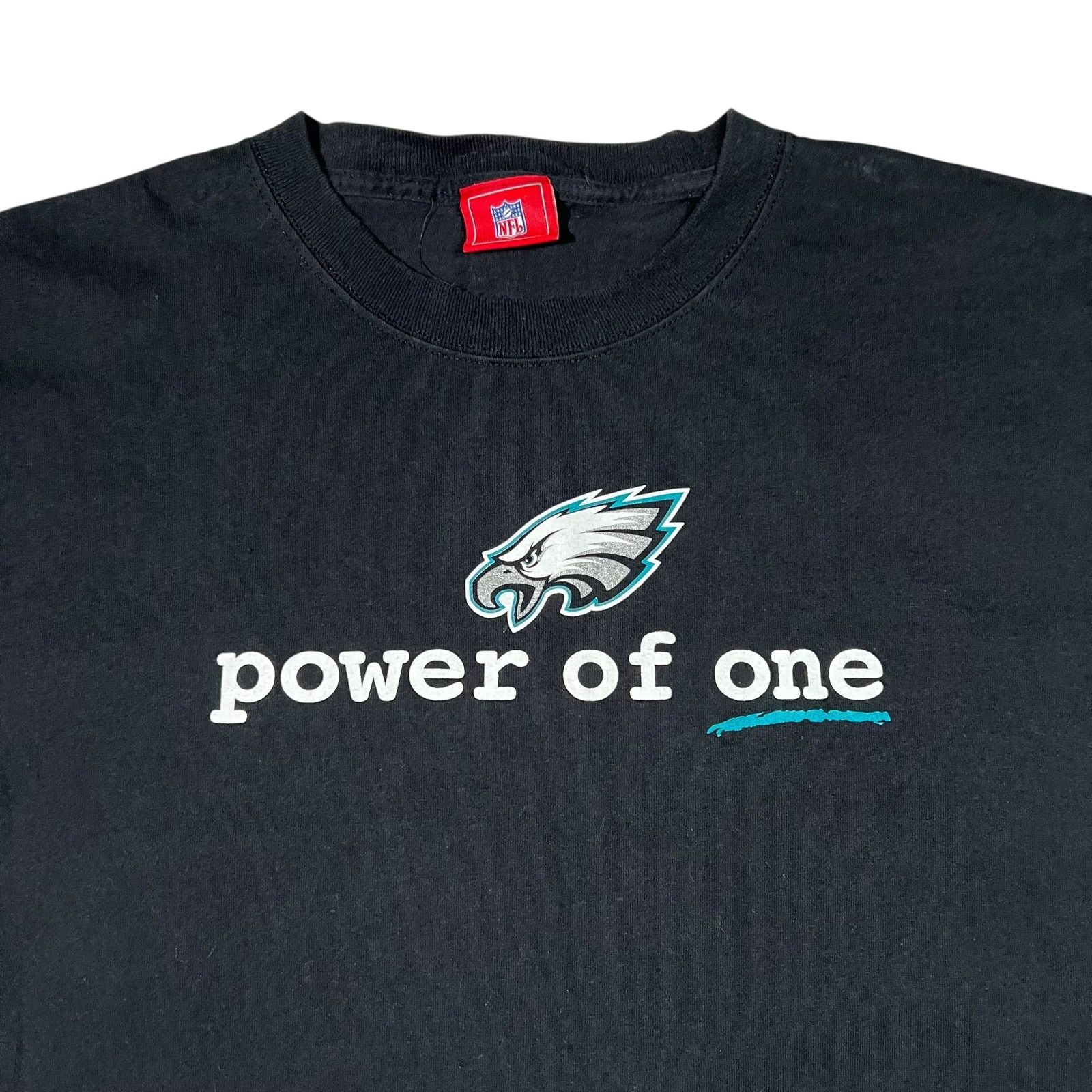 NFL × Vintage Vintage Y2K Philadelphia Eagles NFL power of one tee (XL) Size US XL / EU 56 / 4 - 2 Thumbnail
