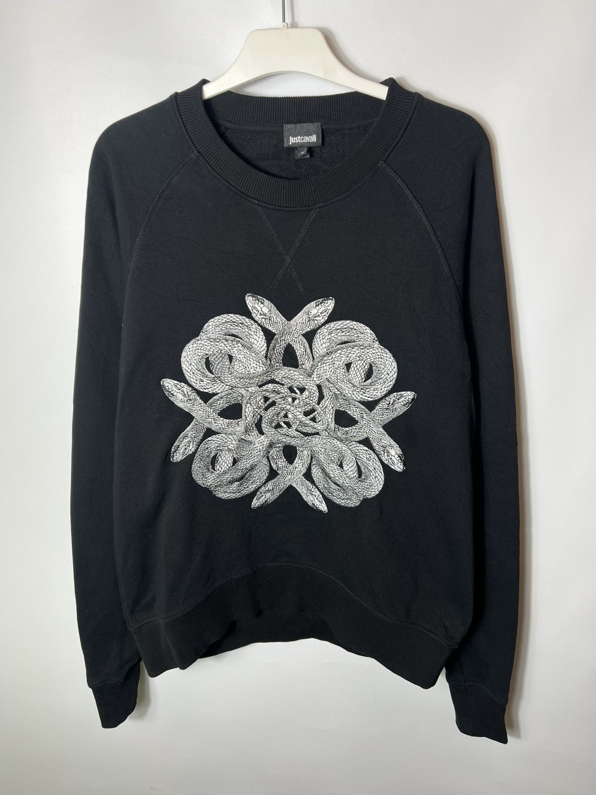 Just Cavalli Vintage luxury streetwear Just Cavalli Snake Sweatshirt Size US S / EU 44-46 / 1 - 1 Thumbnail