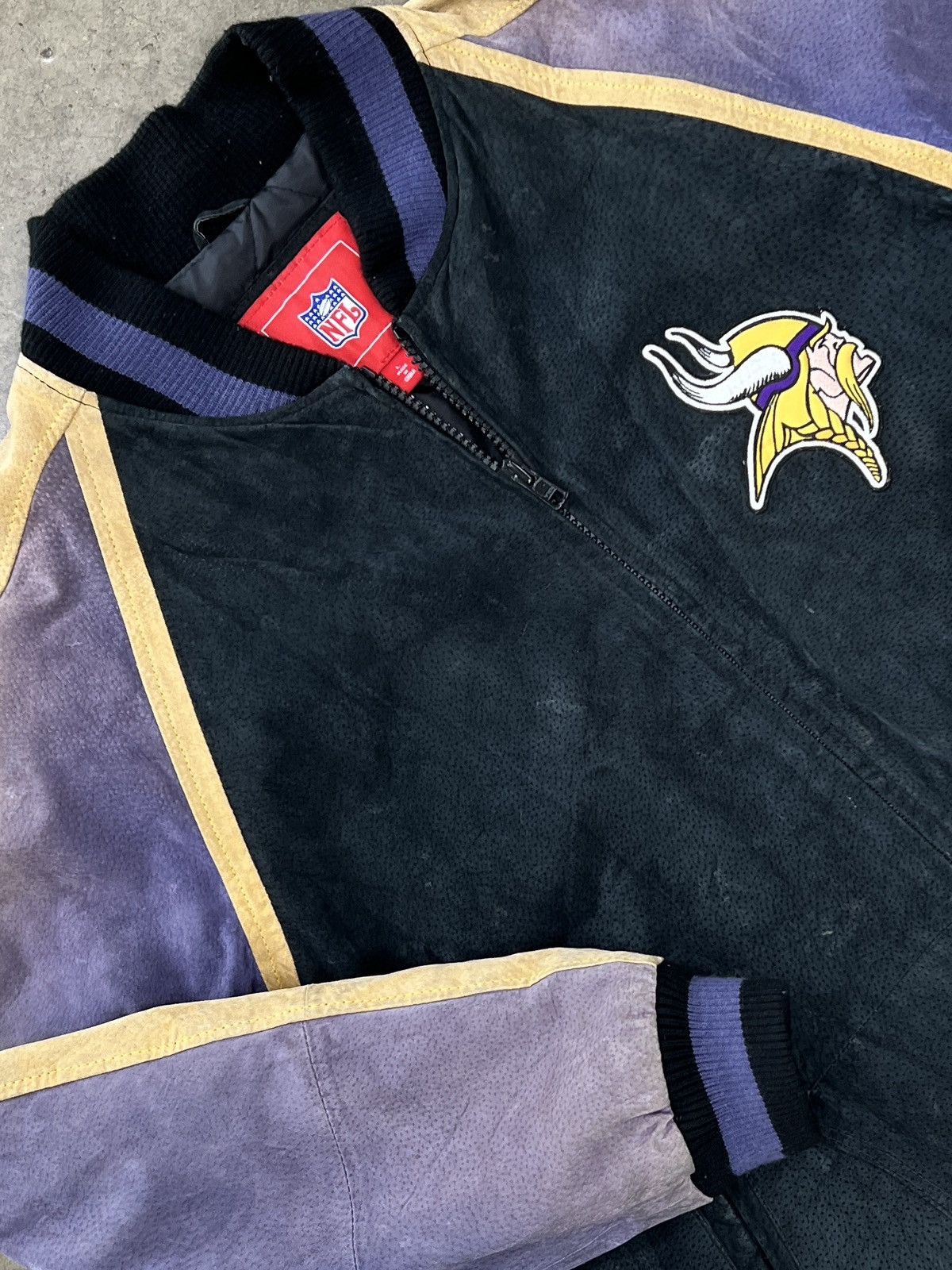 NFL Vintage 2000s NFL Minnesota Vikings Leather Jacket Large Size US L / EU 52-54 / 3 - 4 Thumbnail