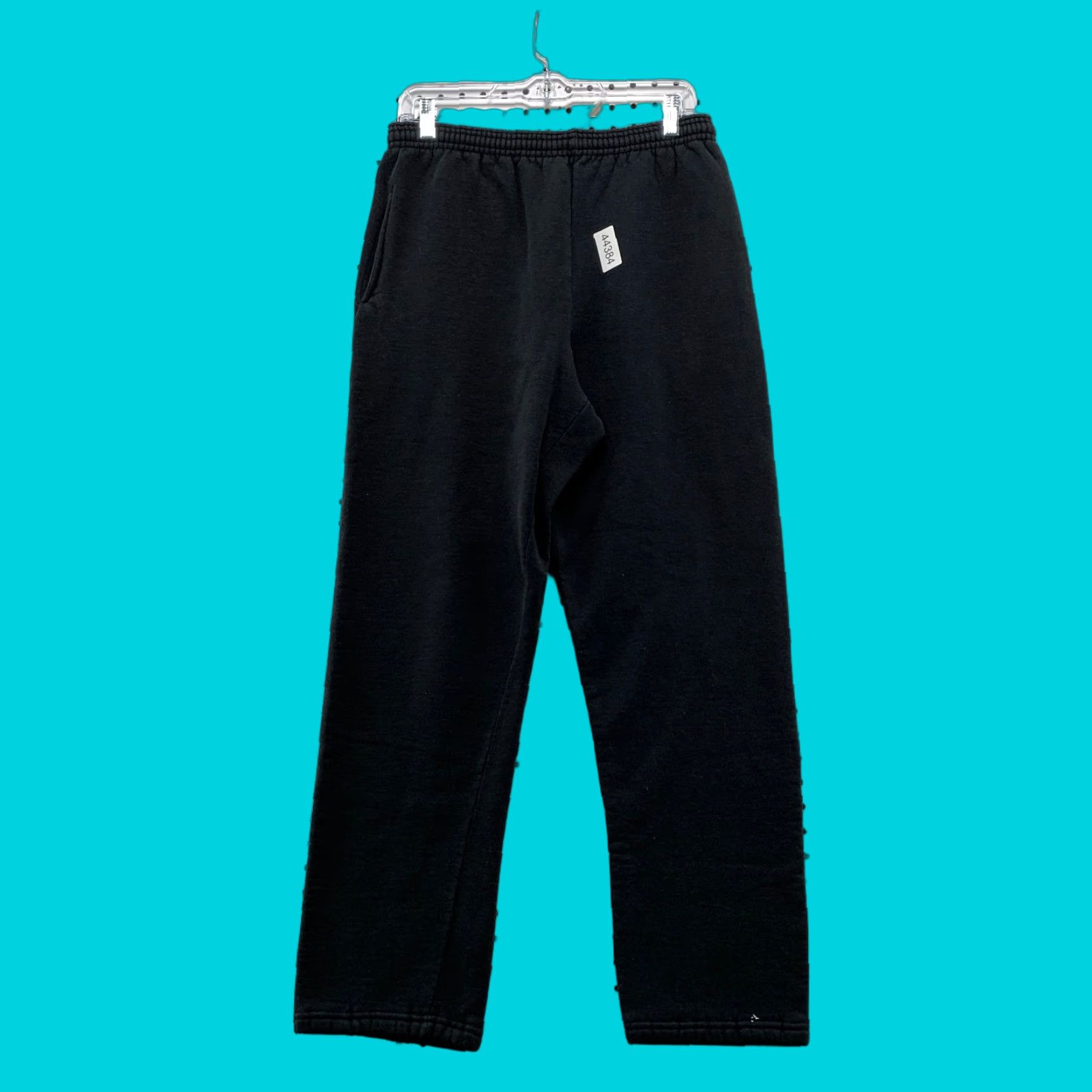 Russell Athletic VINTAGE Russell Athletic Sweatpants Mens Medium Black Fleece Pockets 90s Straight Size US 31 - 1 Thumbnail
