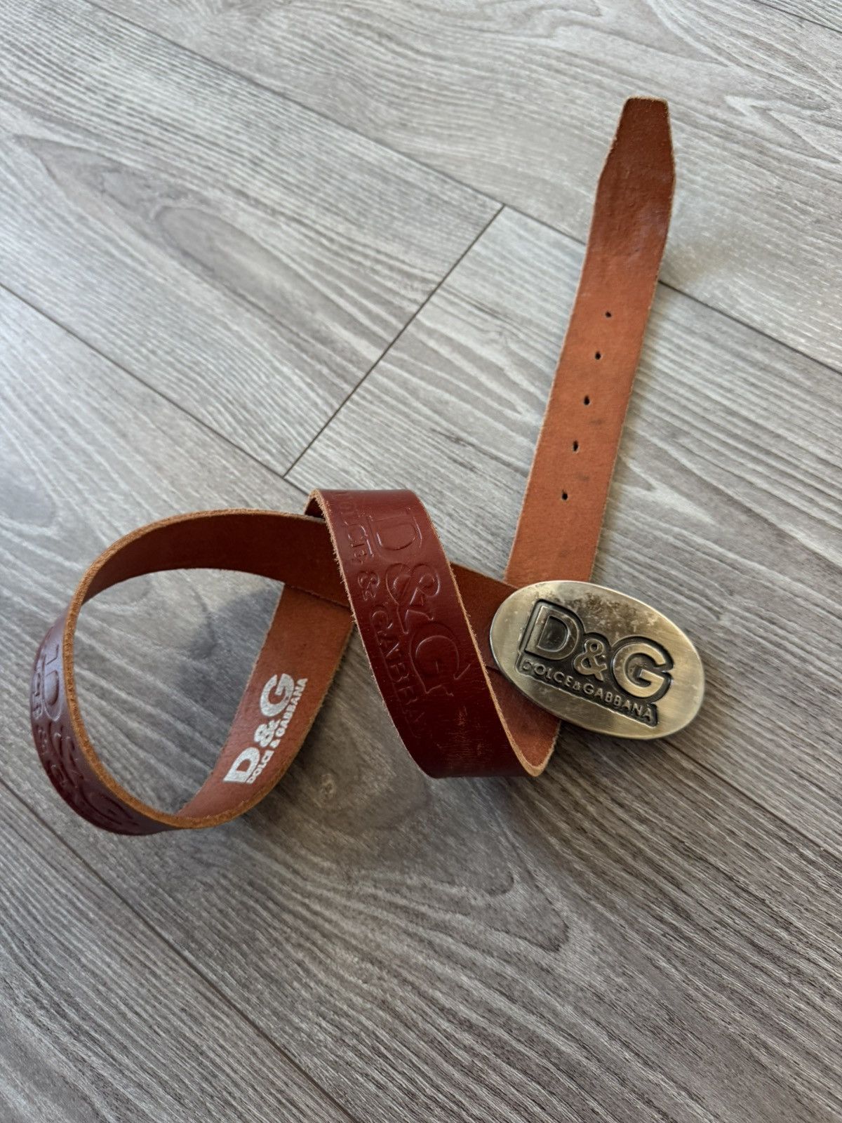Dolce & Gabbana Rare Vintage D&G Dolce&Gabbana 115 Leather Belt Size ONE SIZE - 19 Thumbnail