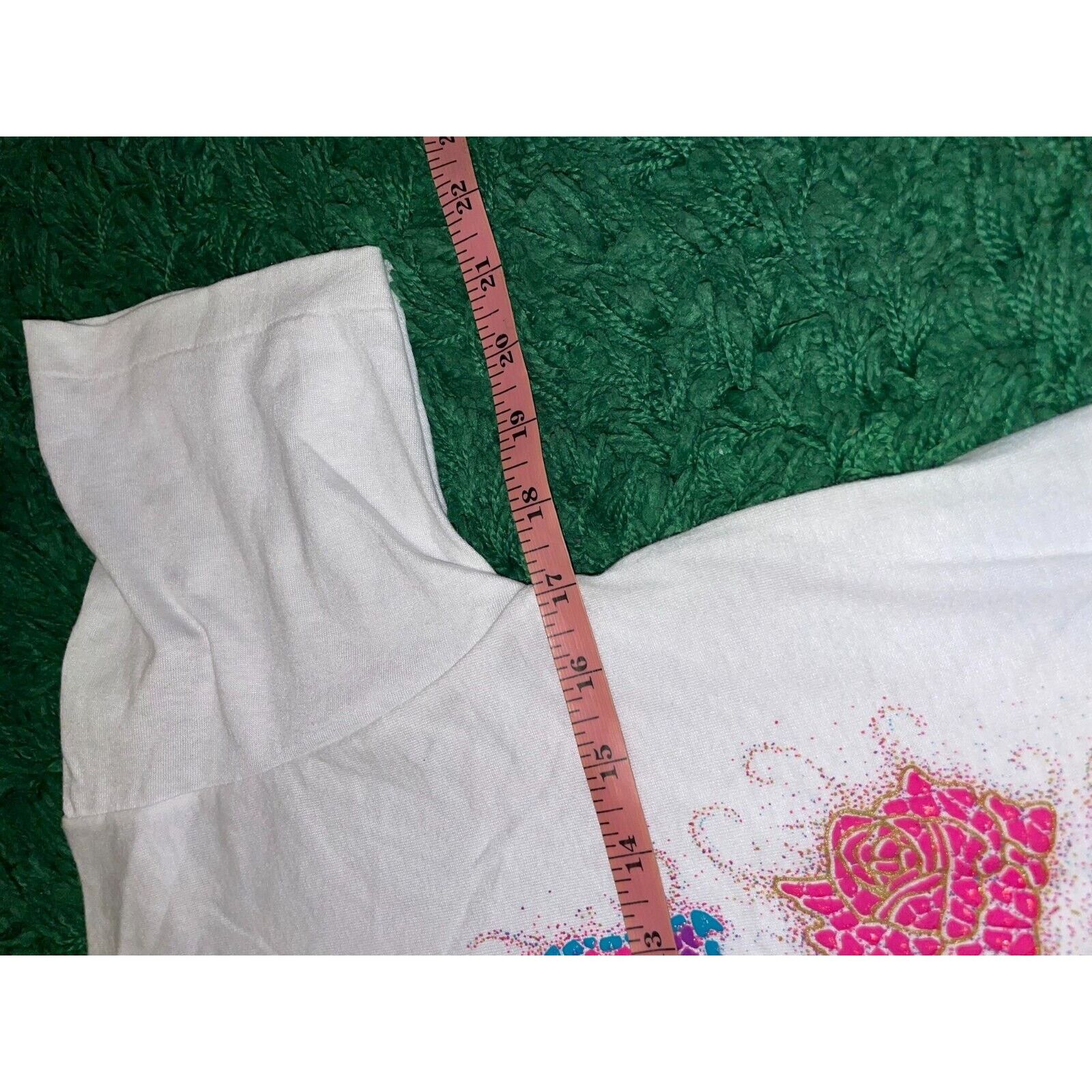 Jerzees Vintage Pennsylvania Lancaster Flower Graphic White Shirt Size US S / EU 44-46 / 1 - 12 Thumbnail