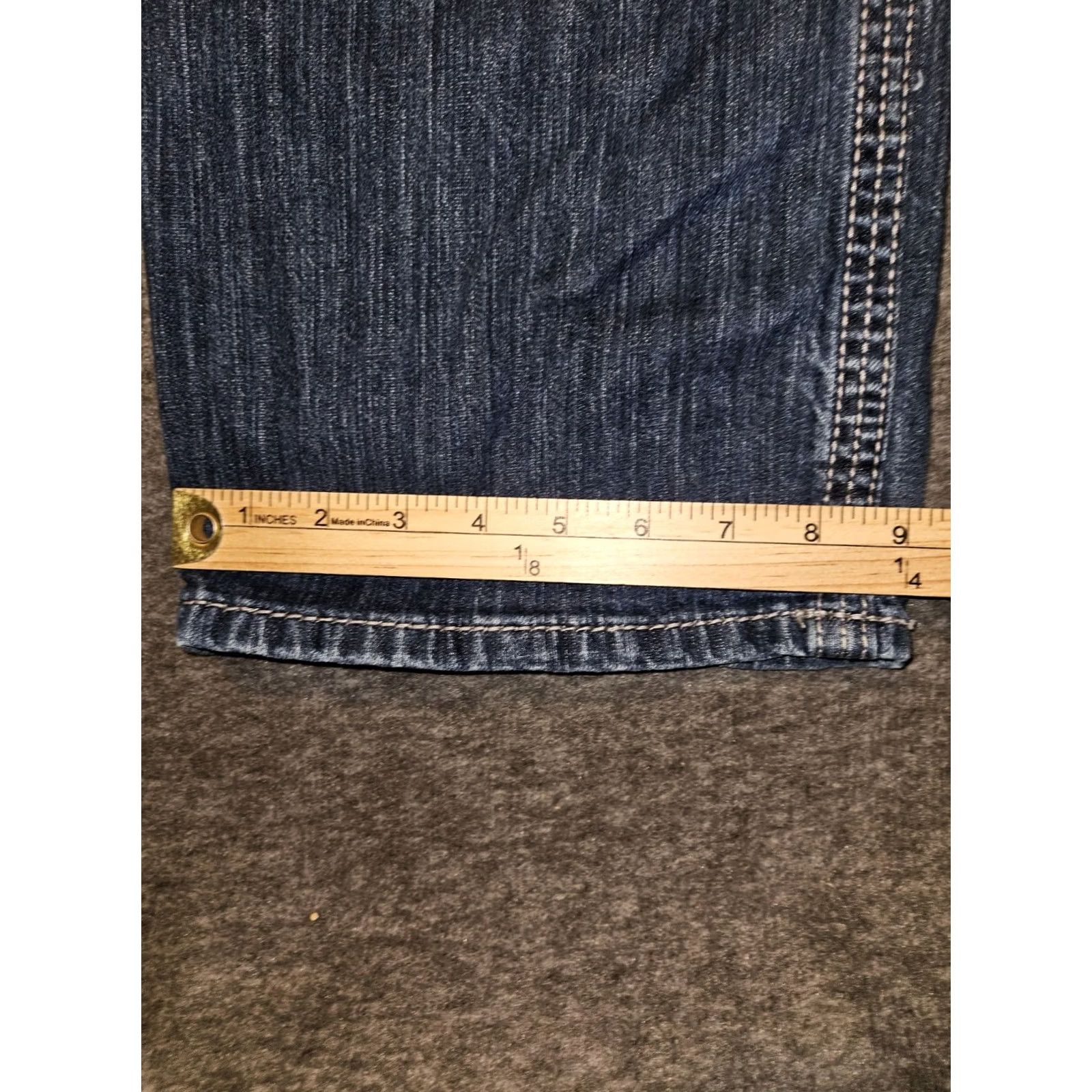 Vintage BKE Seth Jeans Men's 36S Straight Leg Blue Denim Thick Stitch Stretch Preppy Size US 36 / EU 52 - 7 Thumbnail