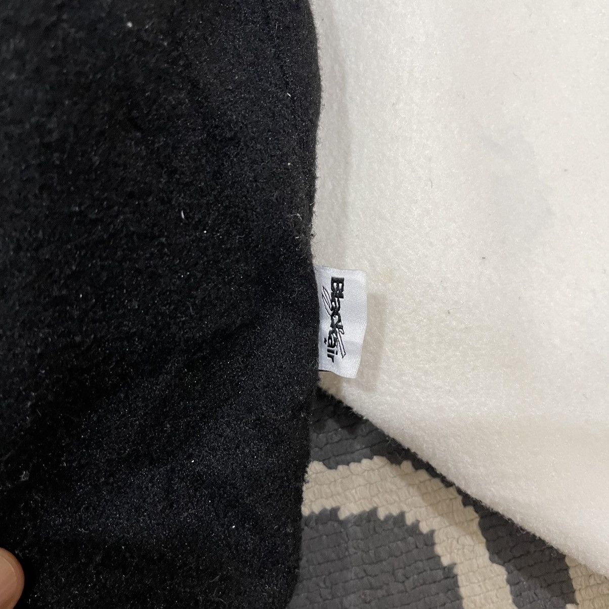 Japanese Brand Black Air Wool Snap Button Varsity Bomber Jacket Size US L / EU 52-54 / 3 - 25 Thumbnail