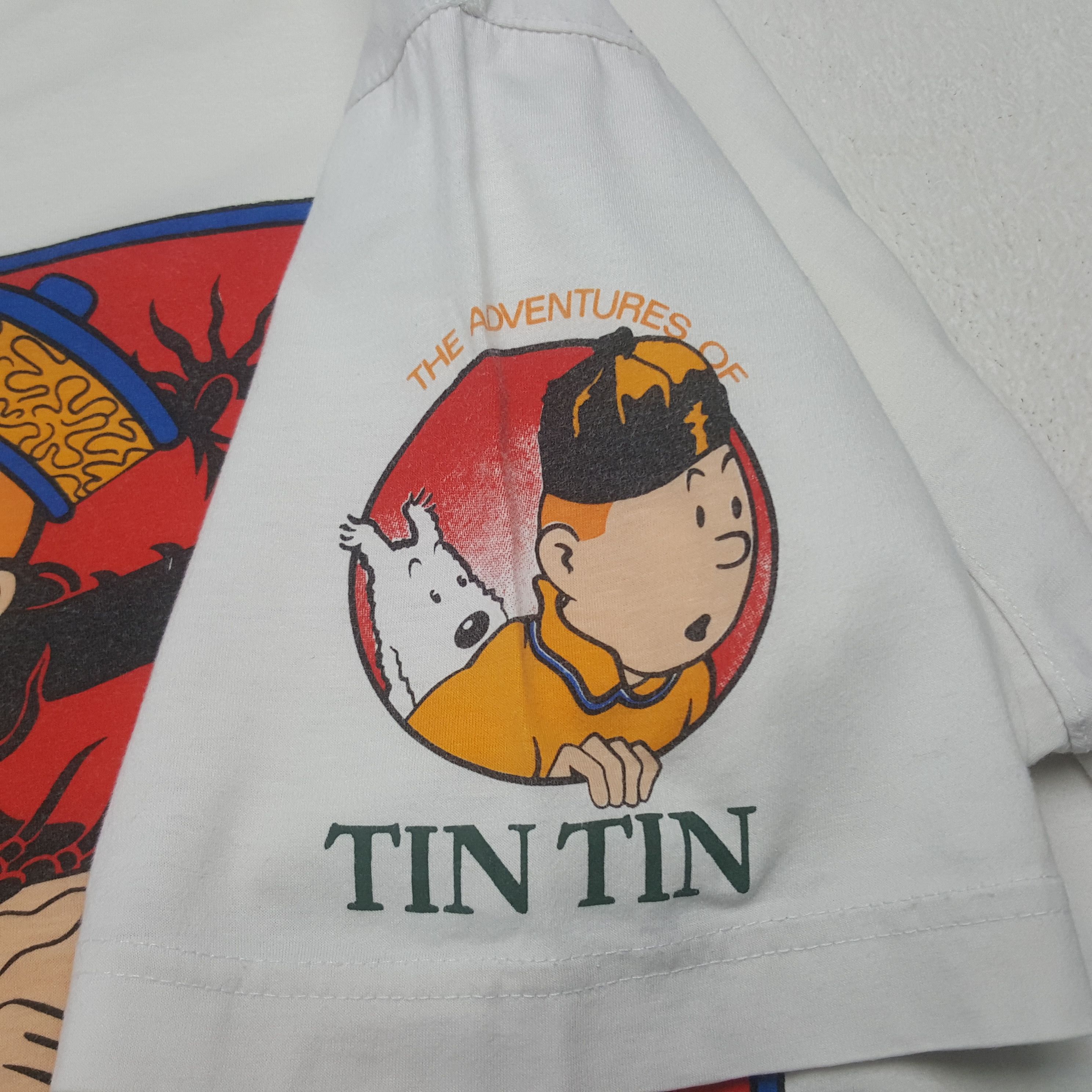 Chocolate Vintage The Adventures Of Tintin Tshirt Size US L / EU 52-54 / 3 - 5 Thumbnail