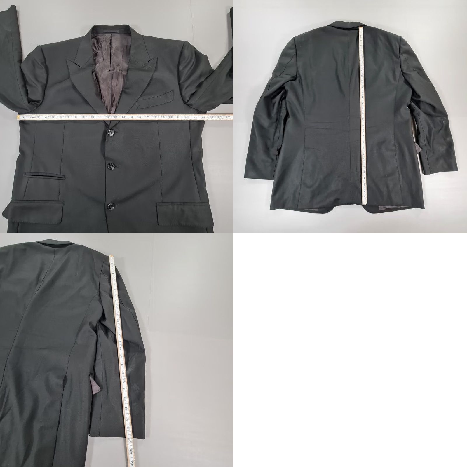 Suitsupply Suitsupply Jacket Mens 50 Suit Black 50R Washington Wool Blazer Vitale Barberis Size 50R - 8 Thumbnail