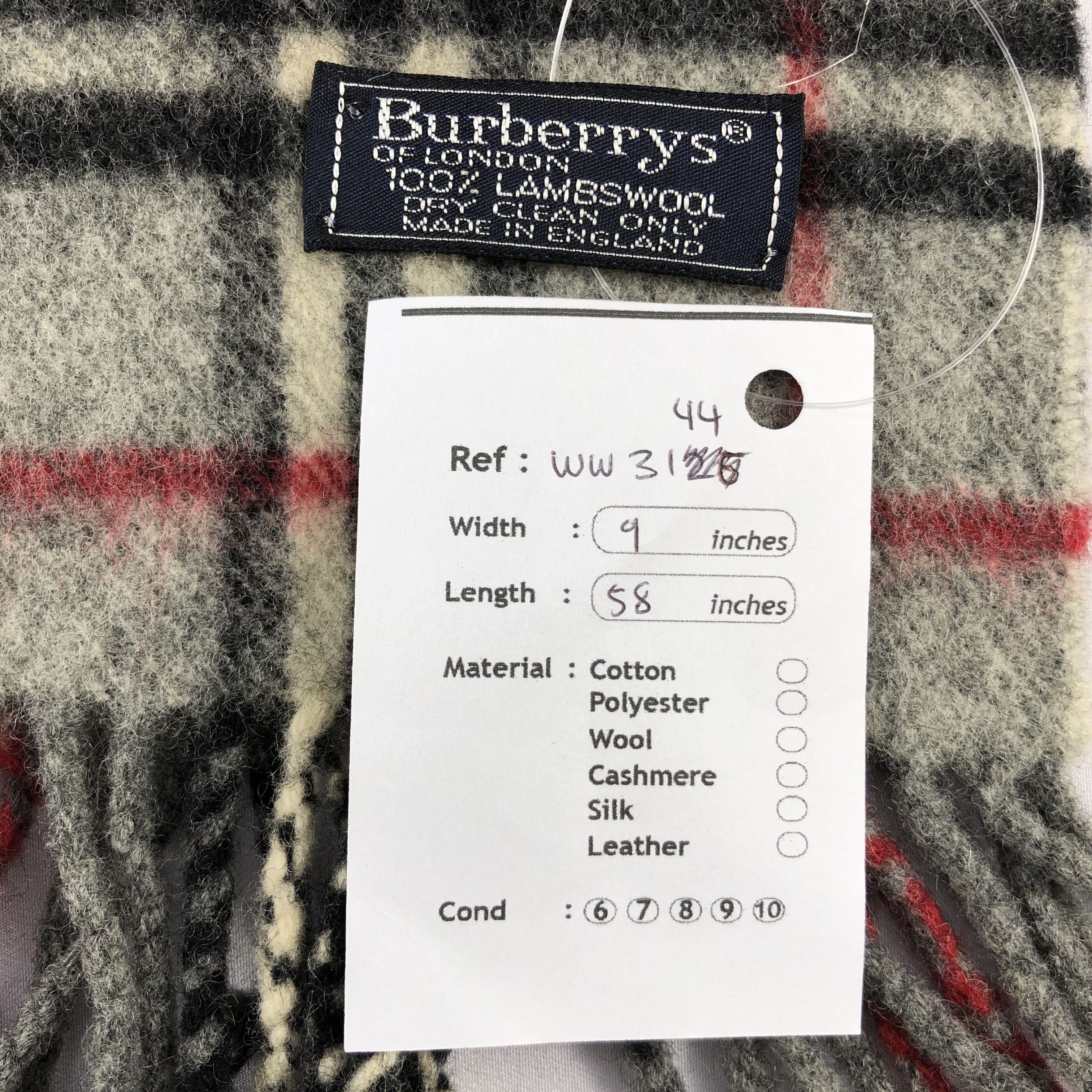 Burberry Vintage Burberry Scarf - WW3144 Size ONE SIZE - 9 Thumbnail