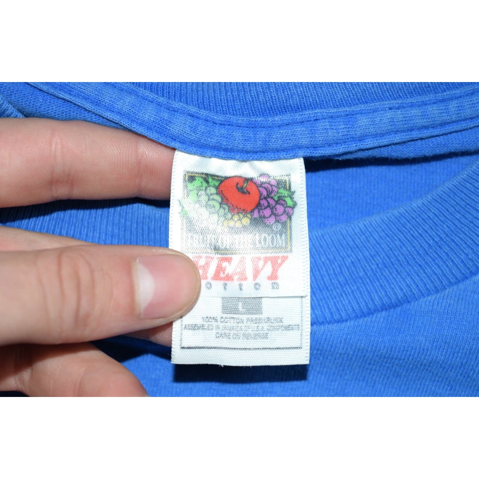 Fruit Of The Loom VTG RETIREE WARNING T-SHIRT SHIRT Men L Blue 1990s Grunge Fruit of the Loom Made in USA Size US L / EU 52-54 / 3 - 4 Thumbnail