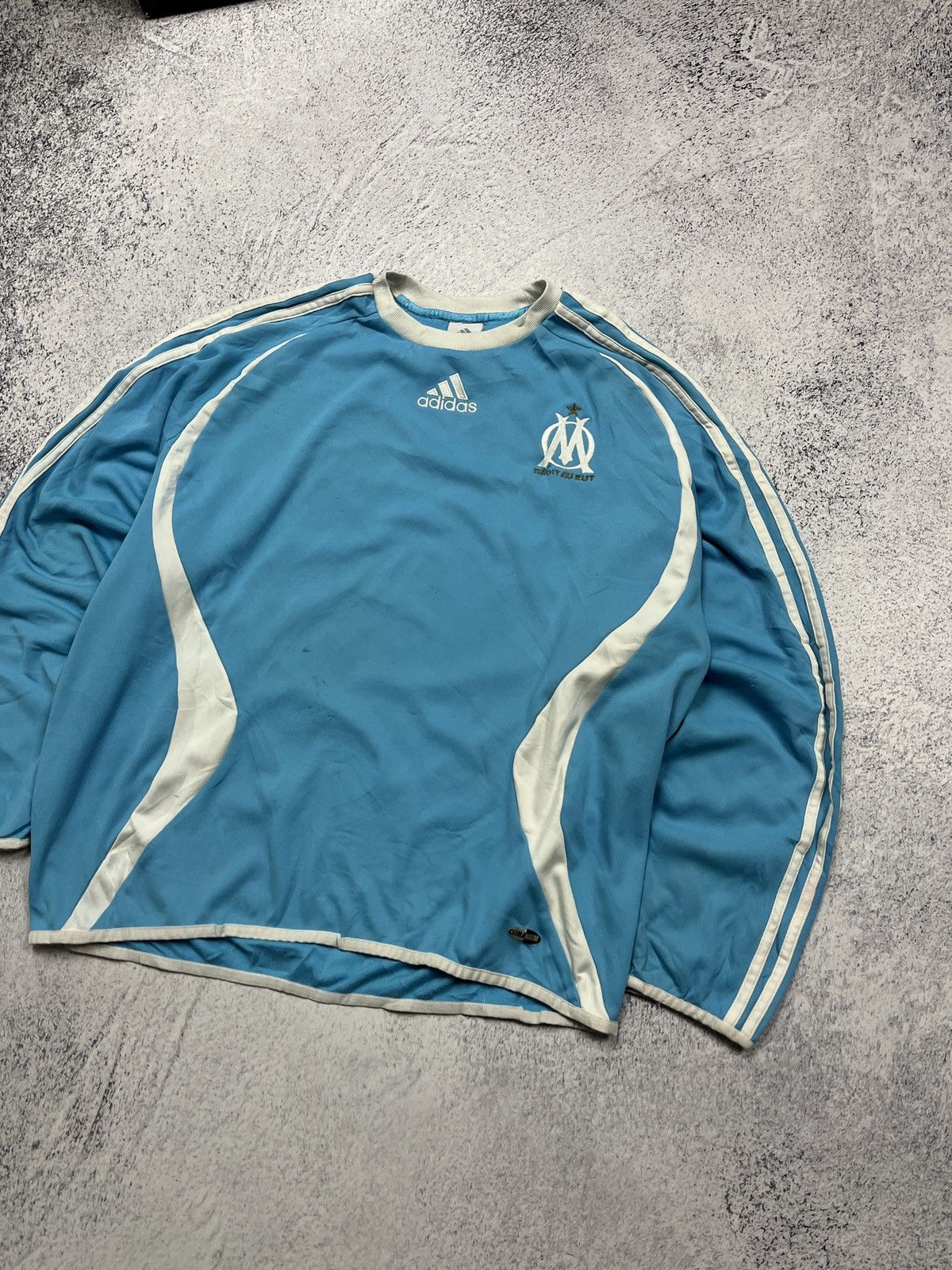 Adidas Adidas Olympique Marseille 00’s Blue Sweatshirt Blokecore Size US M / EU 48-50 / 2 - 4 Thumbnail
