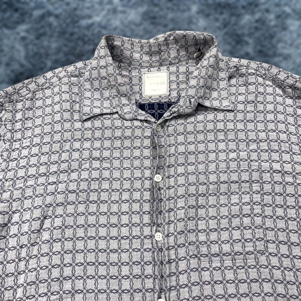 Billy Reid Billy Reid Shirt Mens 2XL Gray Camp Collar Abstract Casual Button-Up Shirt Size US XXL / EU 58 / 5 - 1 Thumbnail