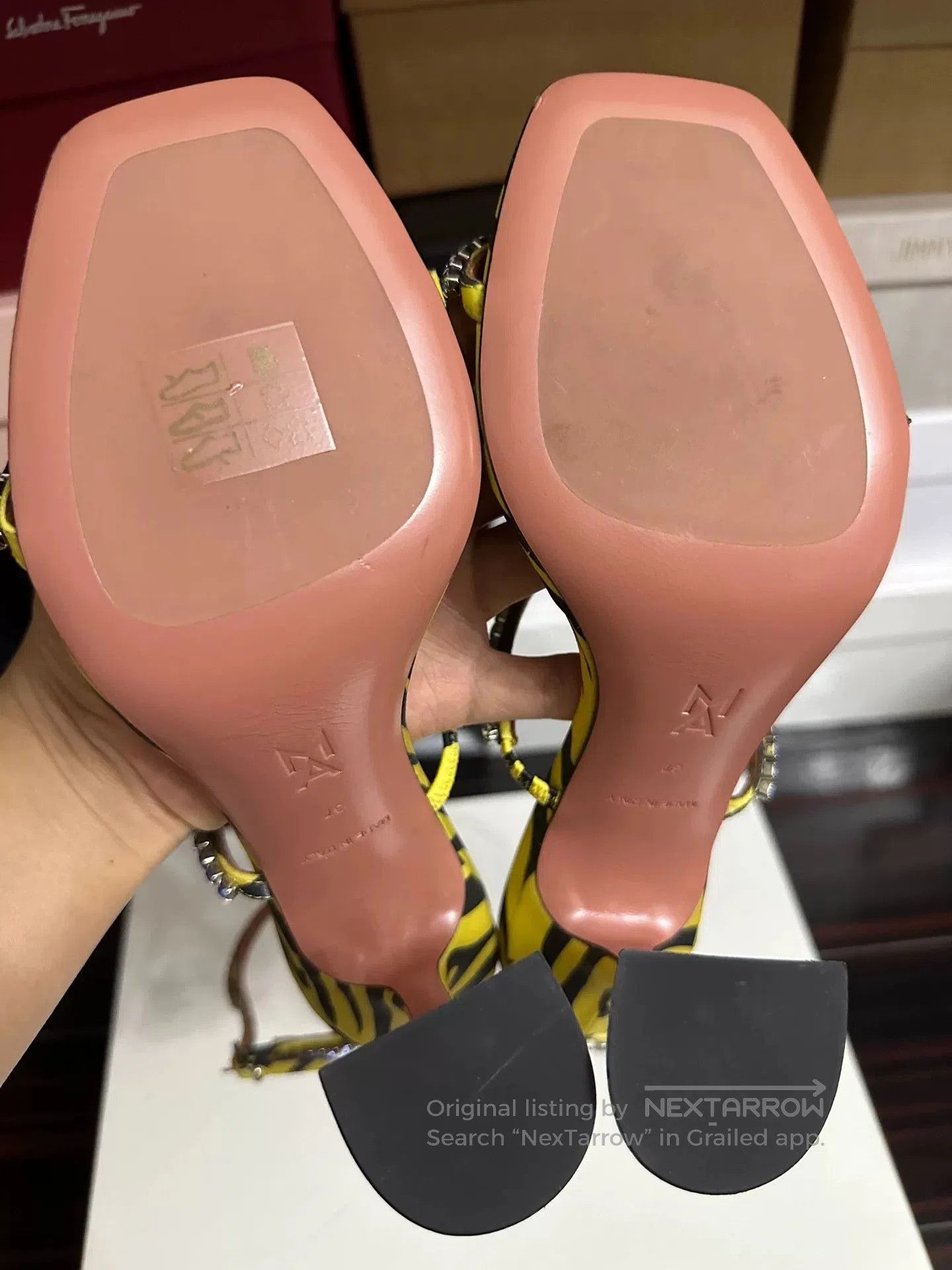 Amina Muaddi Amina Muaddi High-Heel Sandals Size 37. Size US 6 / IT 36 - 7 Thumbnail