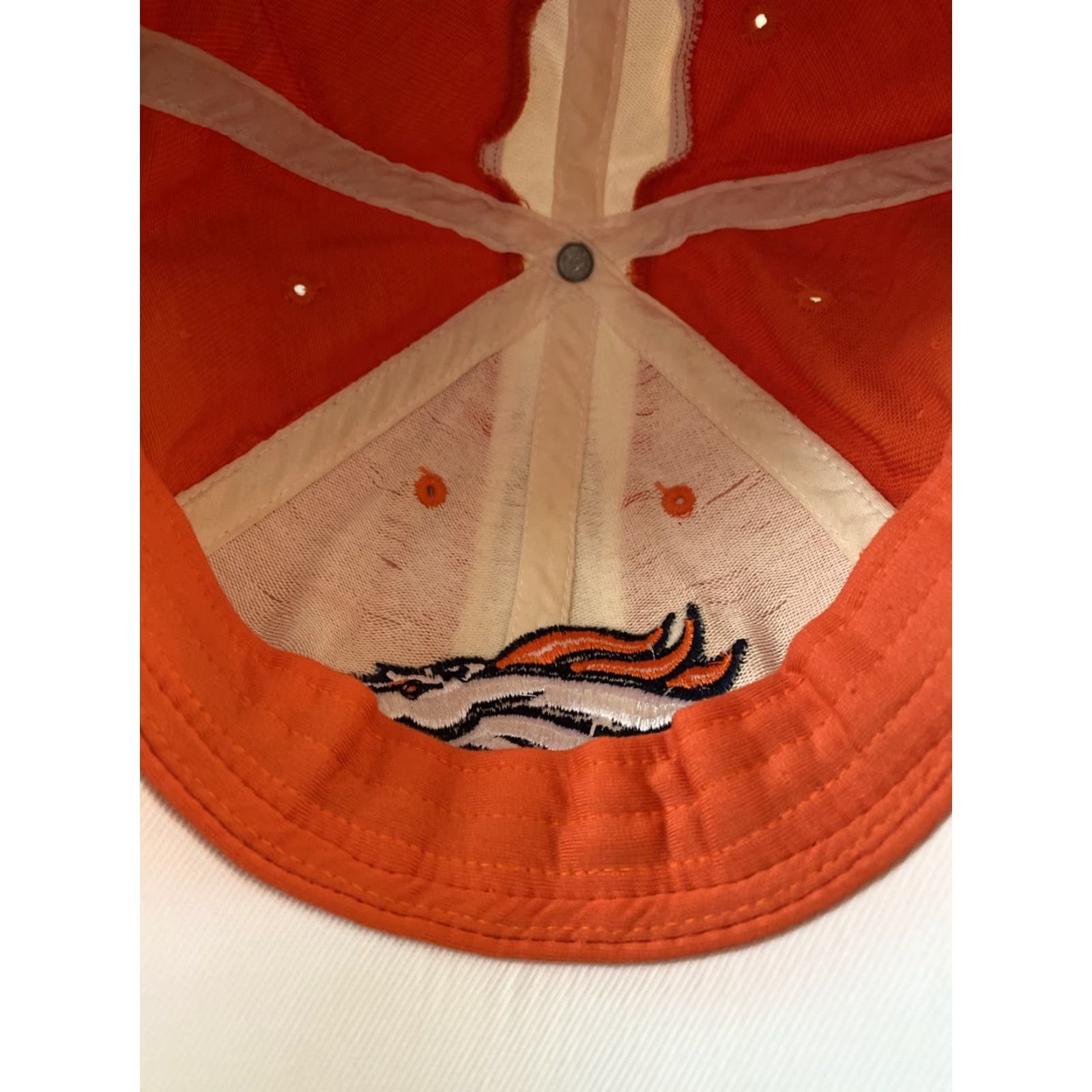 Reebok Reebok Broncos Baseball Cap Hat - Fitted L/XL - Solid Washed Orange - Men - Canvas Casual Ball Cap Size ONE SIZE - 5 Thumbnail