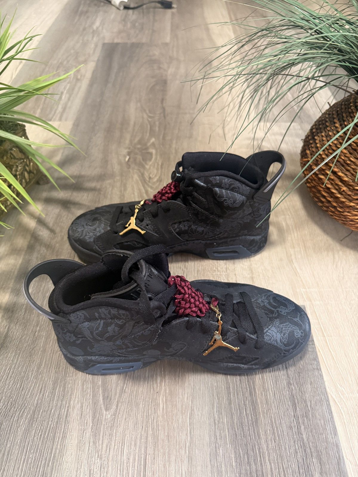Jordan Brand × Nike Nike Air Jordan 6 Retro CNY Chinese New Year Black Sz 7.5 Size US 6 / EU 39 - 2 Thumbnail