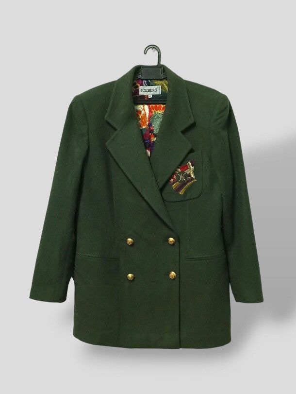 Iceberg × Vintage A04 Vintage Iceberg Double Breast Wool Jacket Size M / US 6-8 / IT 42-44 - 1 Thumbnail