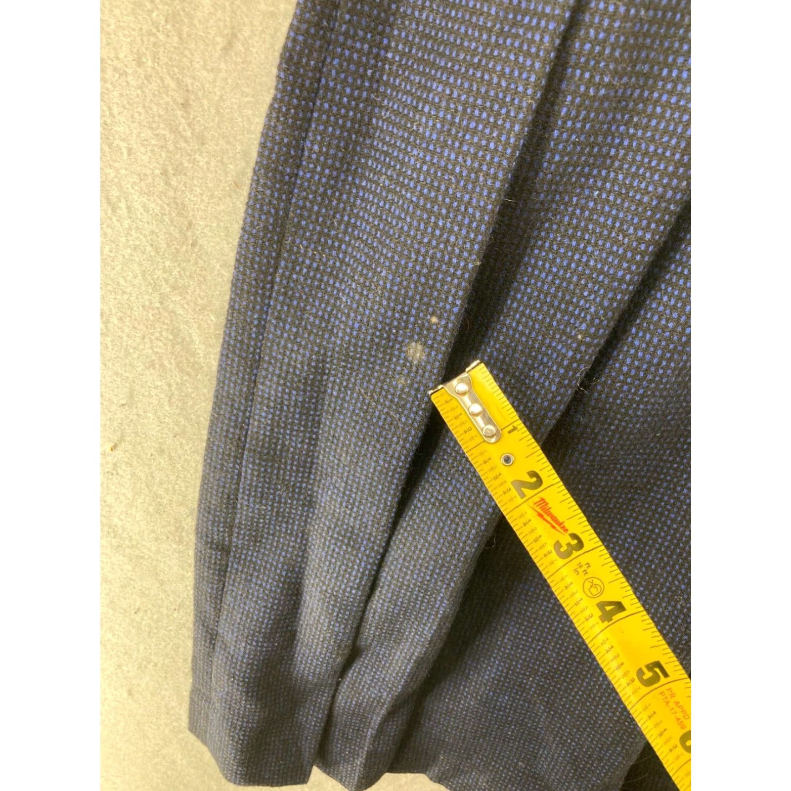 Vintage VINTAGE Rafaella Wool Skirt 8 Blue Pleated Midi 80s 90s Womens Size 30" / US 8 / IT 44 - 5 Thumbnail
