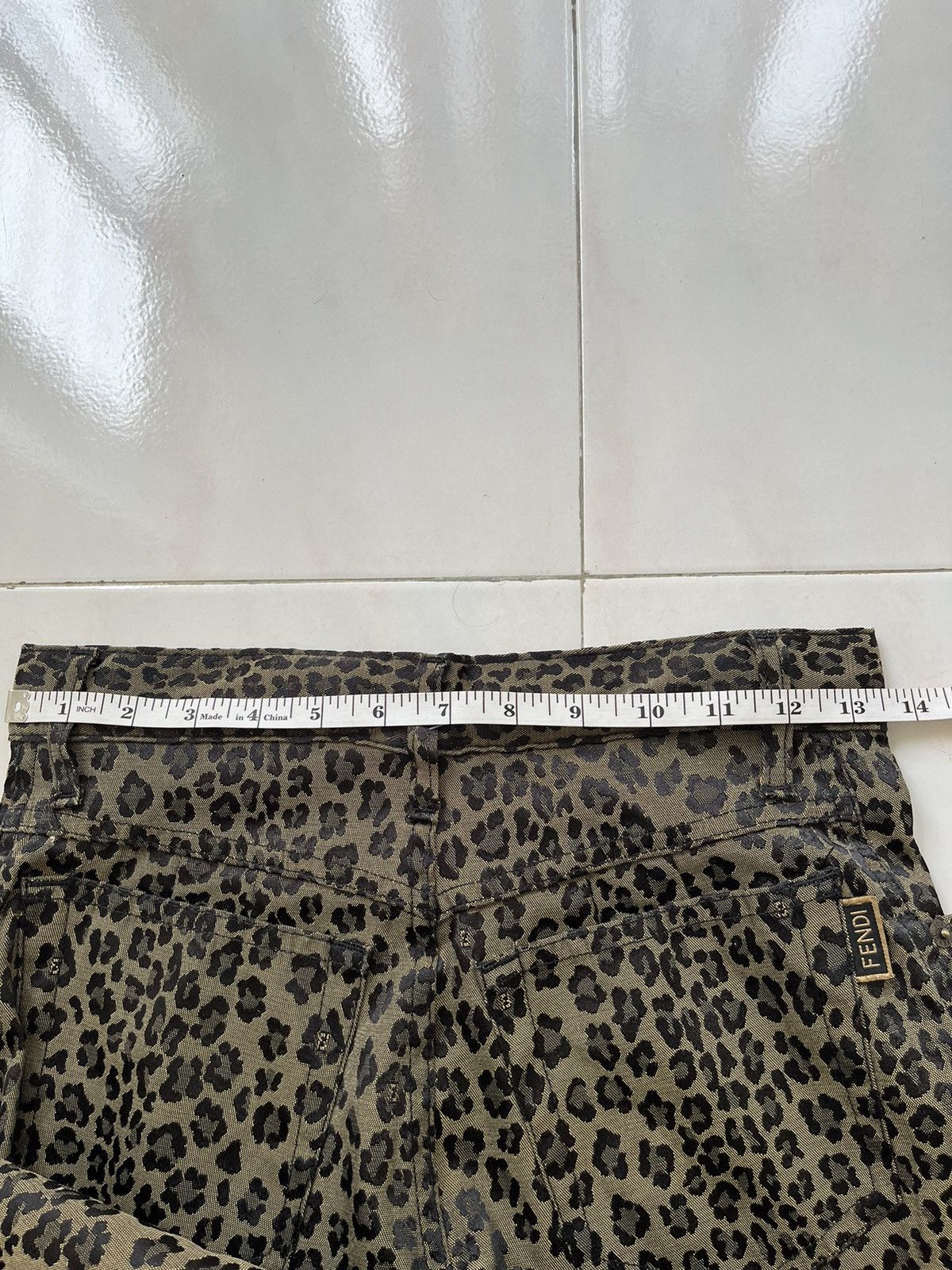 Fendi Vintage Fendi Leopard Pants Size 27" / US 4 / IT 40 - 8 Thumbnail
