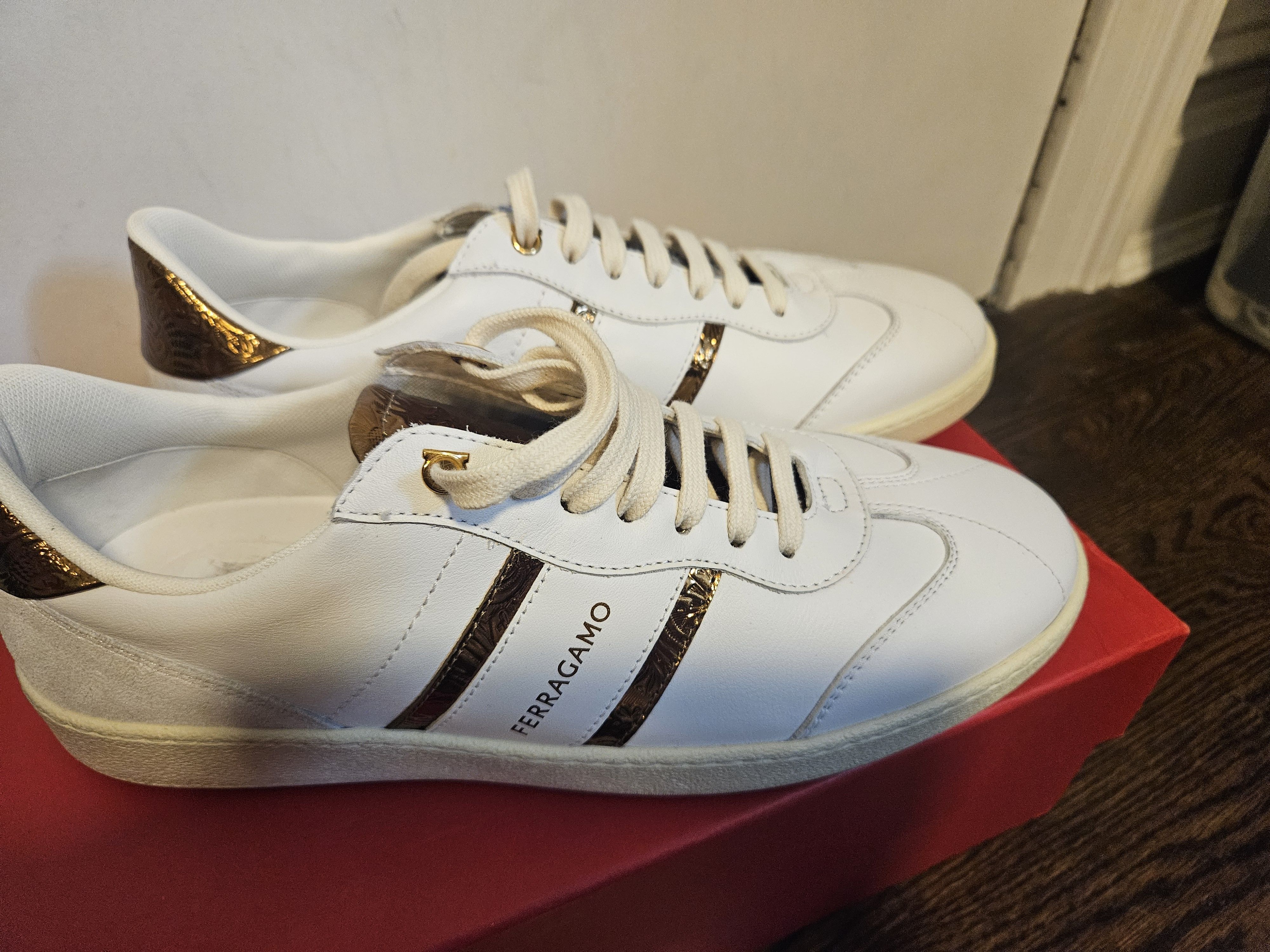 Salvatore Ferragamo Salvatore Ferragamo Achille 2 Leather Sneakers Size US 8.5 / EU 41-42 - 6 Thumbnail