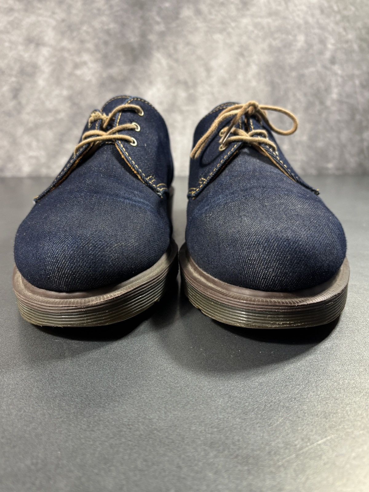 Dr. Martens F/W 2004 Doc Martens Denim Derby Boots Y2K Vintage Cagney 10 Size US 10.5 / EU 43-44 - 8 Thumbnail